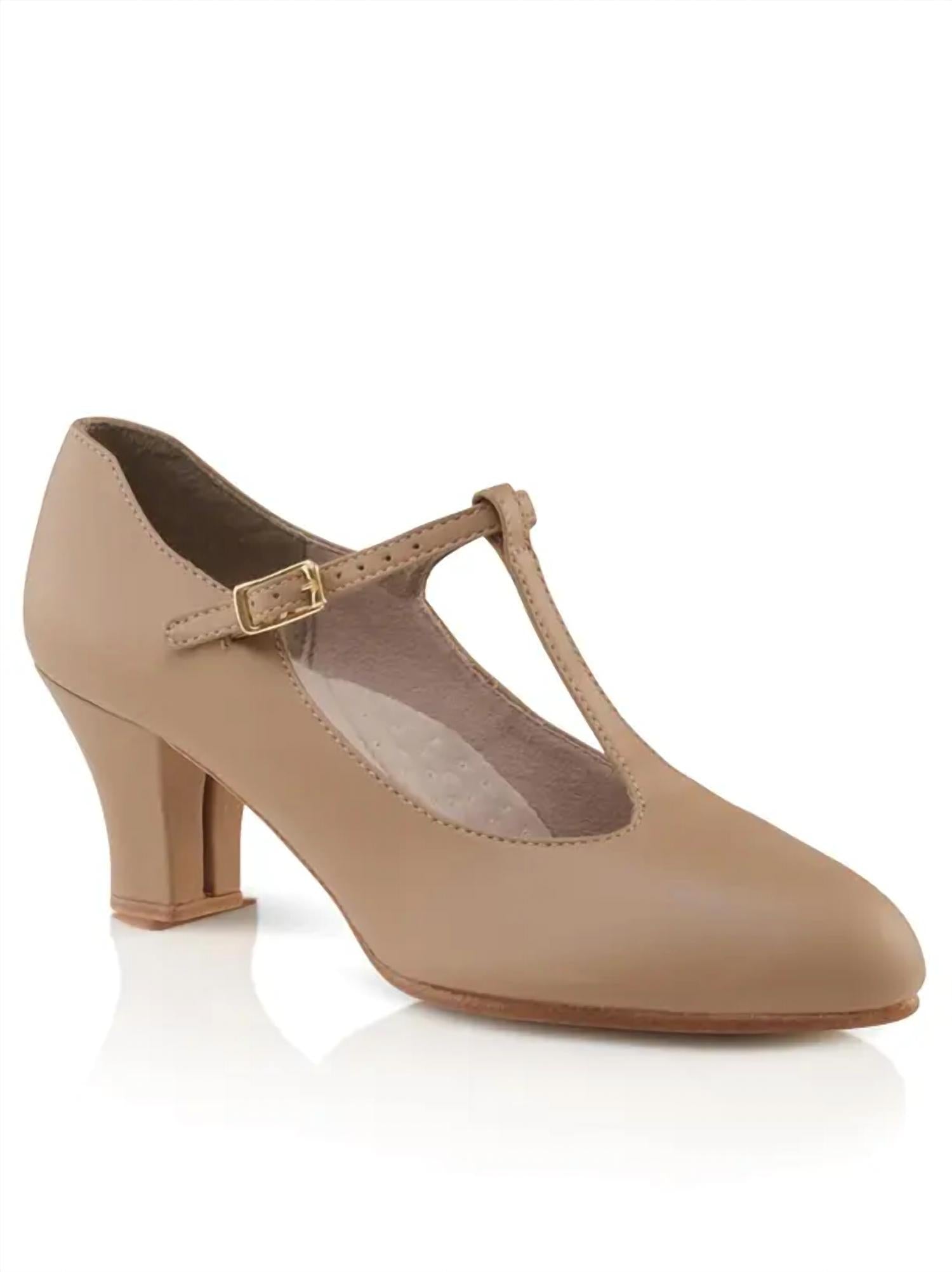 4836e5ce-ea32-4193-8823-d6b01b50dd9e-upscale_15k-1500x1500-1 Capezio - Women??s Jr Footlight T-strap Character Shoe - Image 1