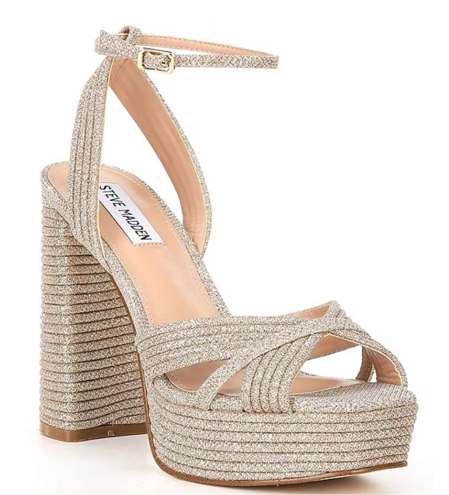 485465fa-3de0-4292-9f7b-332b9273cffc-upscale_15k-1500x1500-1 Steve Madden - Women's Ankle Strap Glitter Platform Heel - Image 1