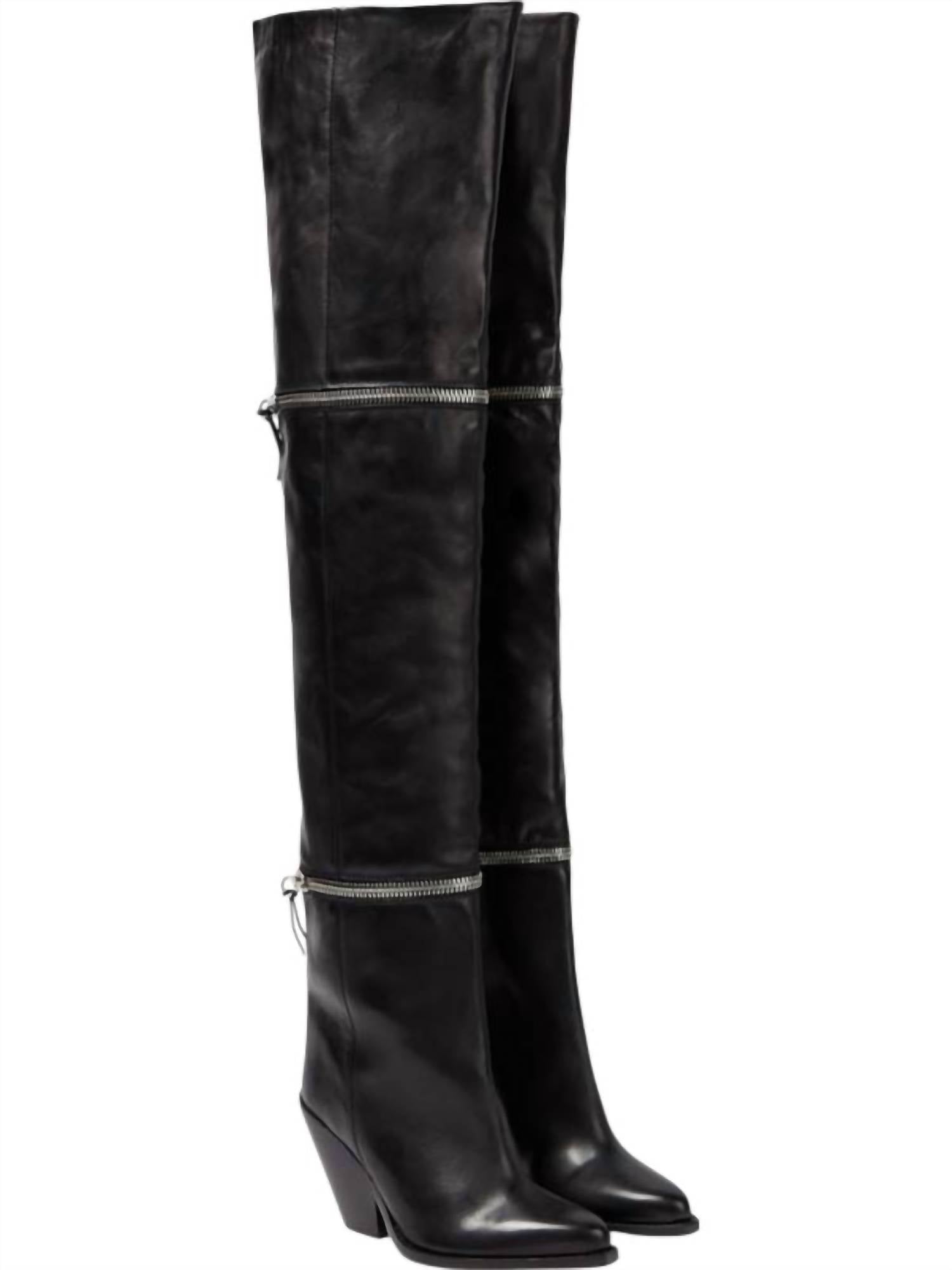 4ae5e1ea-32a5-43d2-8b47-7bfd50013745-thumbnail-600x900-70-upscale_15k-1500x1500-70 Isabel Marant - Pre-loved Women Lelodie Leather Over The Knee Boots - Image 1