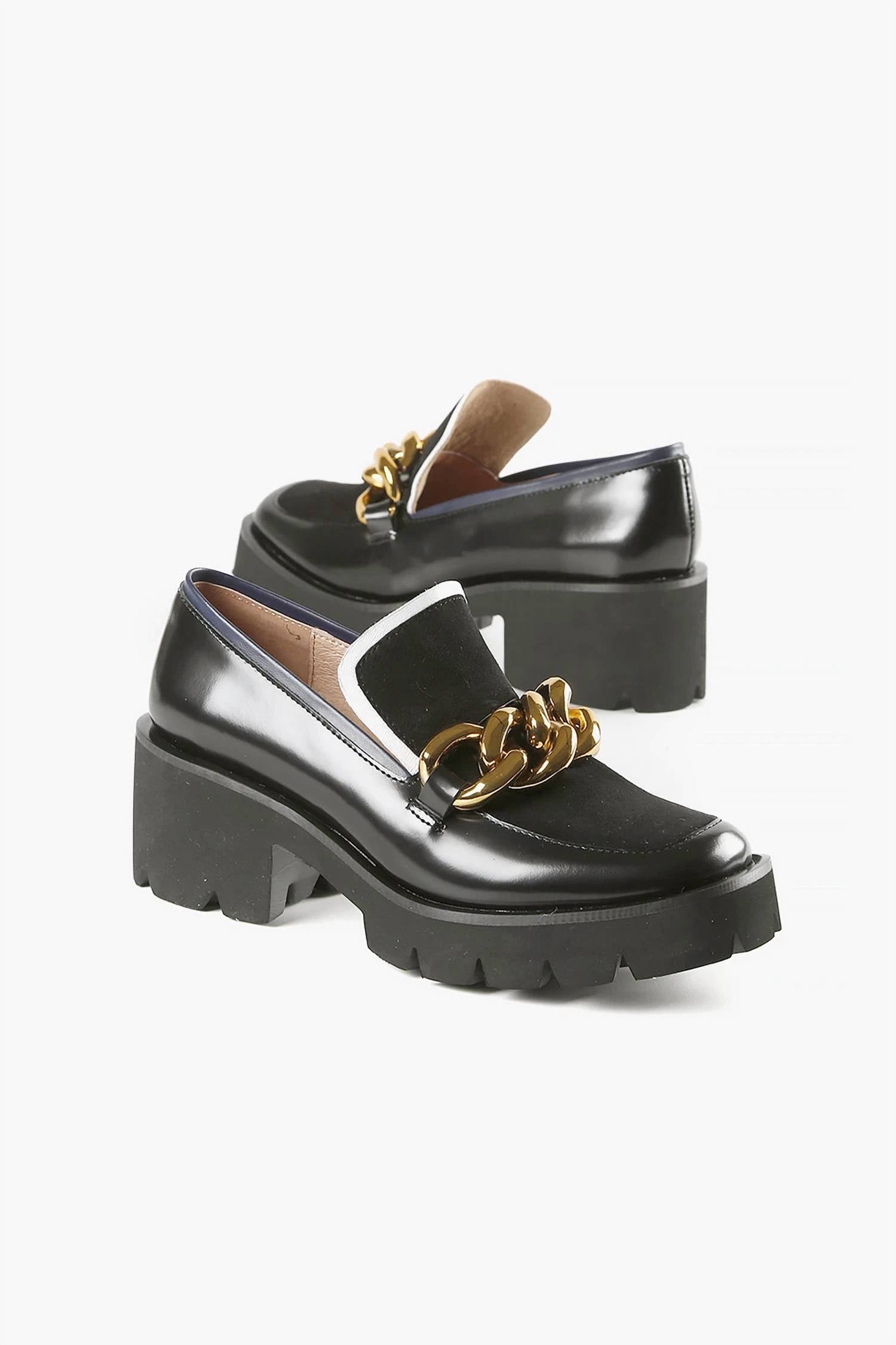 4e2fc498-2a0a-49e2-a896-a112daf76335-upscale_15k-1500x1500-70 All Black - CHUNK LINKS LADY LUGG LOAFER - Image 1