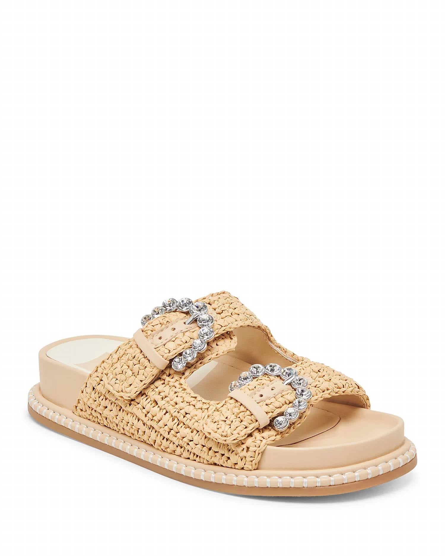 52476652-0162-4d72-841e-49145568d8cb-upscale_15k-1500x1500-1 Dolce Vita - Women's Shauny Crystal Buckled Slide Sandals - Image 1