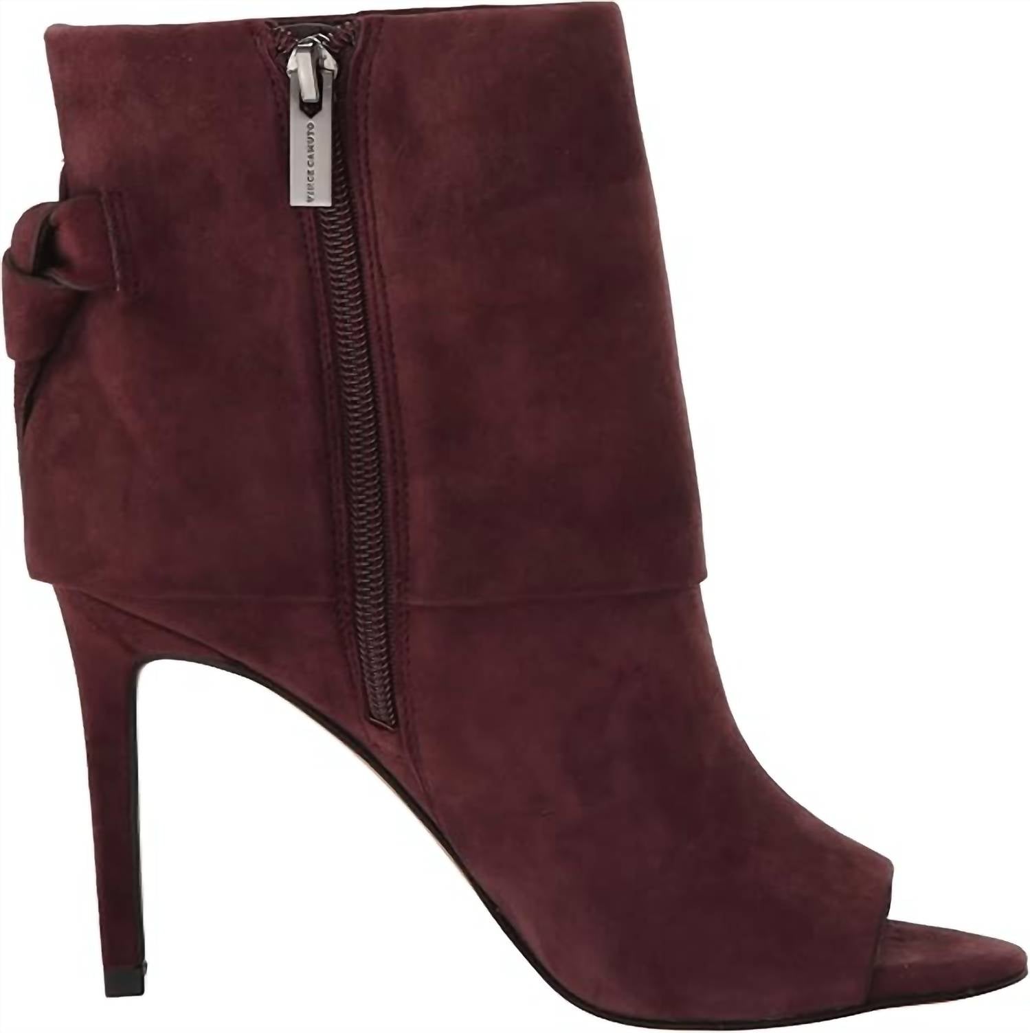 56762491-de68-4fa6-8f4b-eae15267fc9b-upscale_15k-1500x1500-70 Vince Camuto - Women's Amesha Suede Open Toe Bootie - Image 1