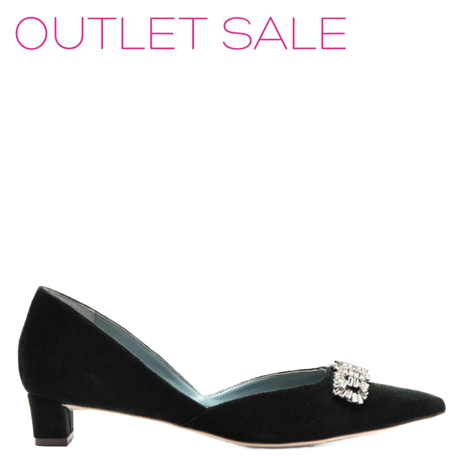 5b4877c0-1c43-4460-95a5-044dbc5b3fdd-upscale_15k-1500x1500-1 Frances Valentine - Women's Paula Velvet Mini Block Heel - Image 1