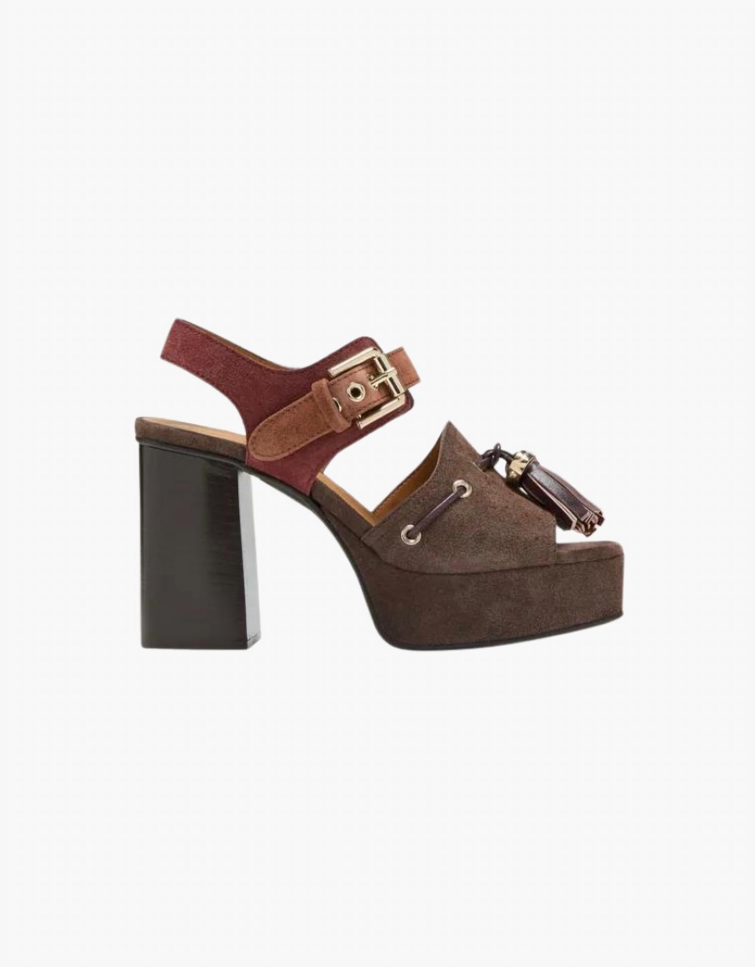 5f2dee62-403e-4d8e-9a4e-cb084bb22068-upscale_15k-1500x1500-1 See By Chloe - Women's Tassel Patchwork Platform Heels - Image 1