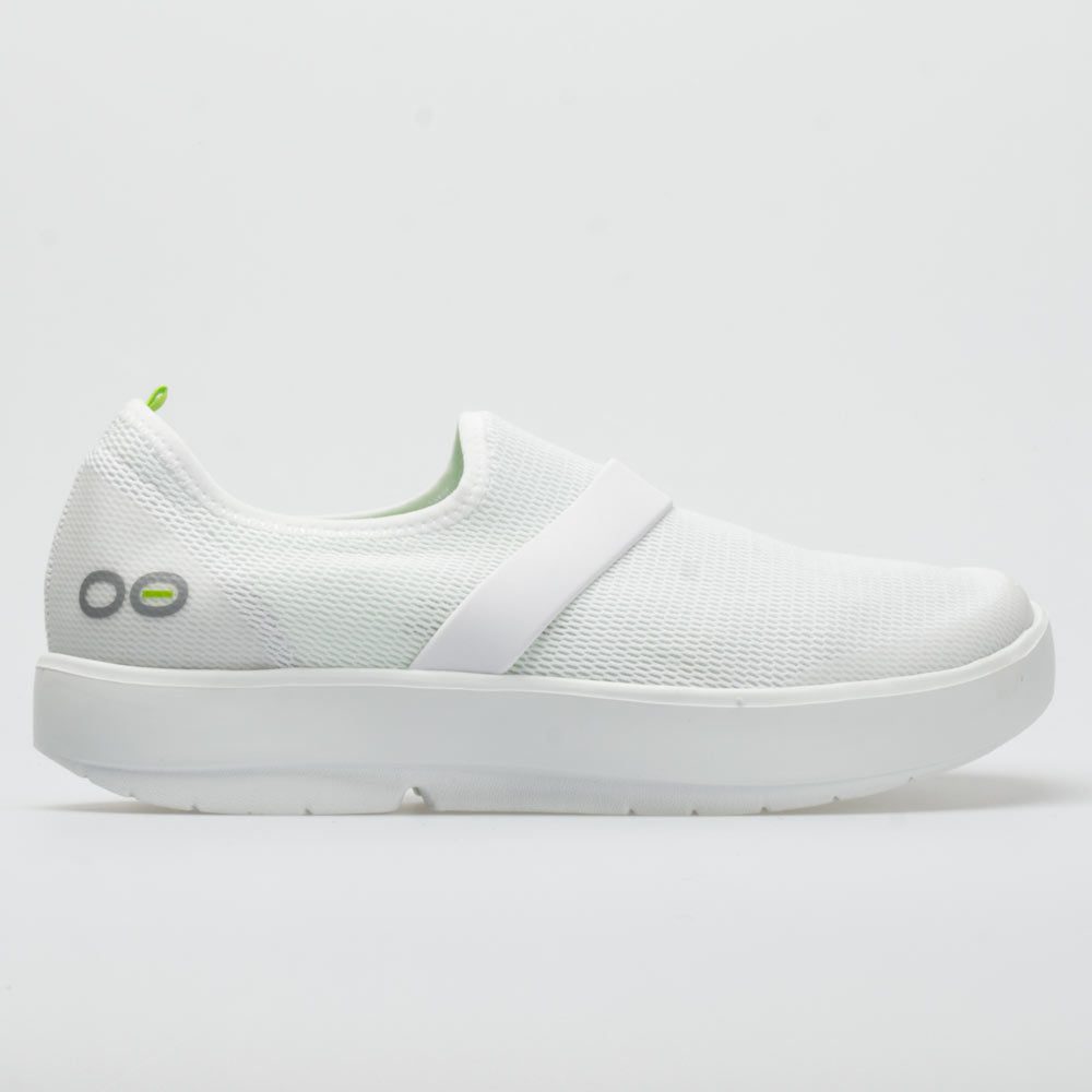 631096_3 OOFOS OOmg Low Womens White/White - Image 1