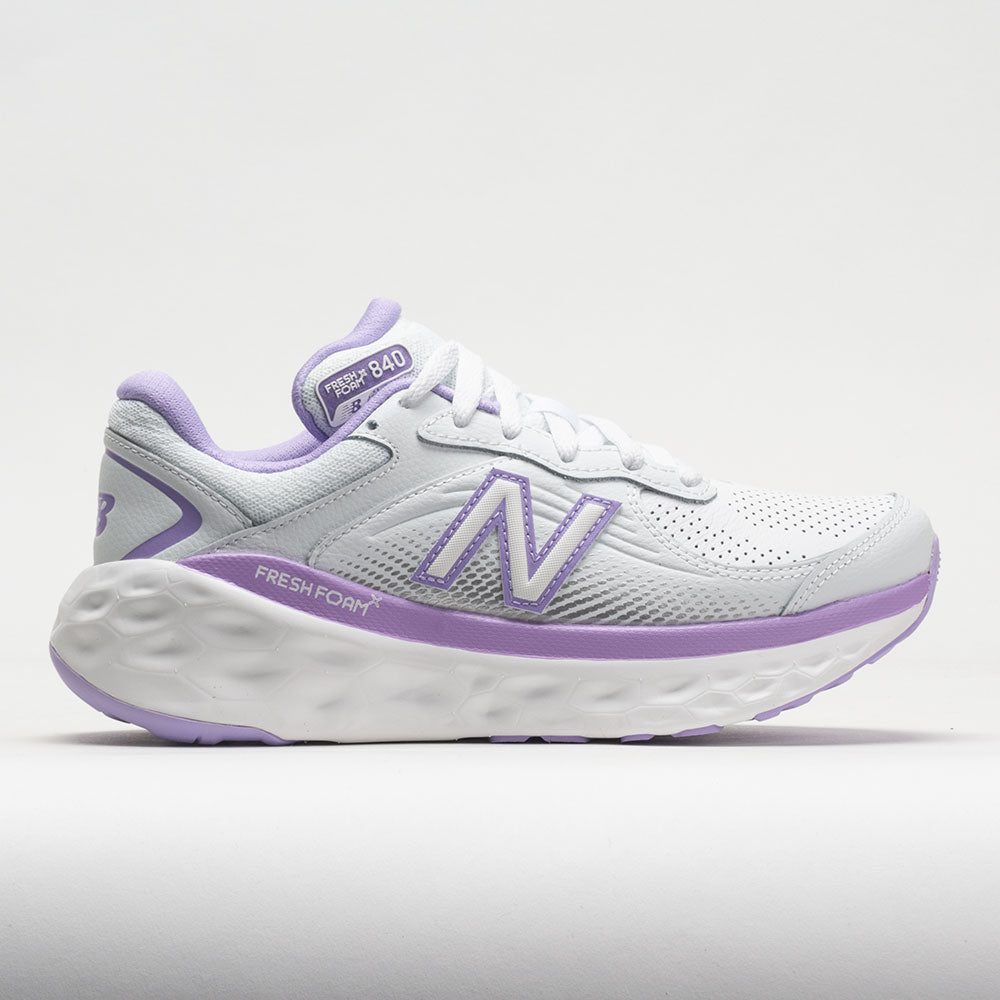 631463_3 New Balance Fresh Foam X 840v1 Leather Womens White/Lilac Glo - Image 1