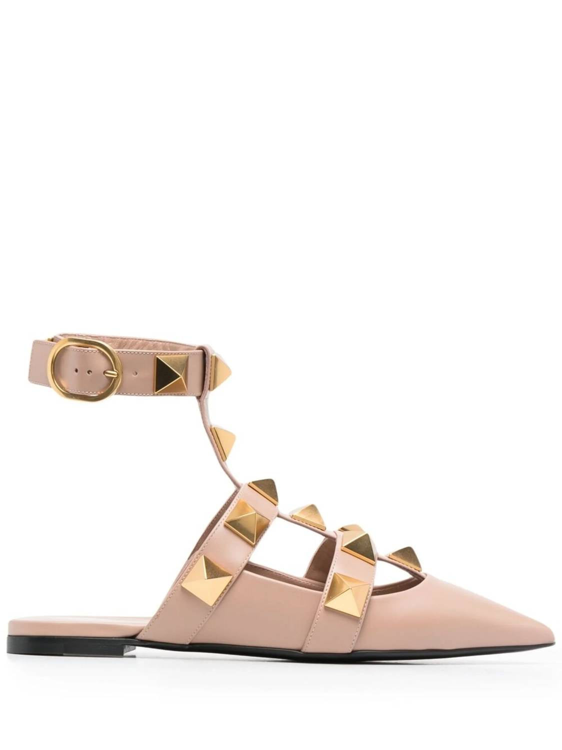 6ac29035-fd07-4318-a9e5-9b1349a18cf4-upscale_15k-1500x1500-70 Valentino Garavani - Women's Roman Stud Ballerina Shoes - Image 1