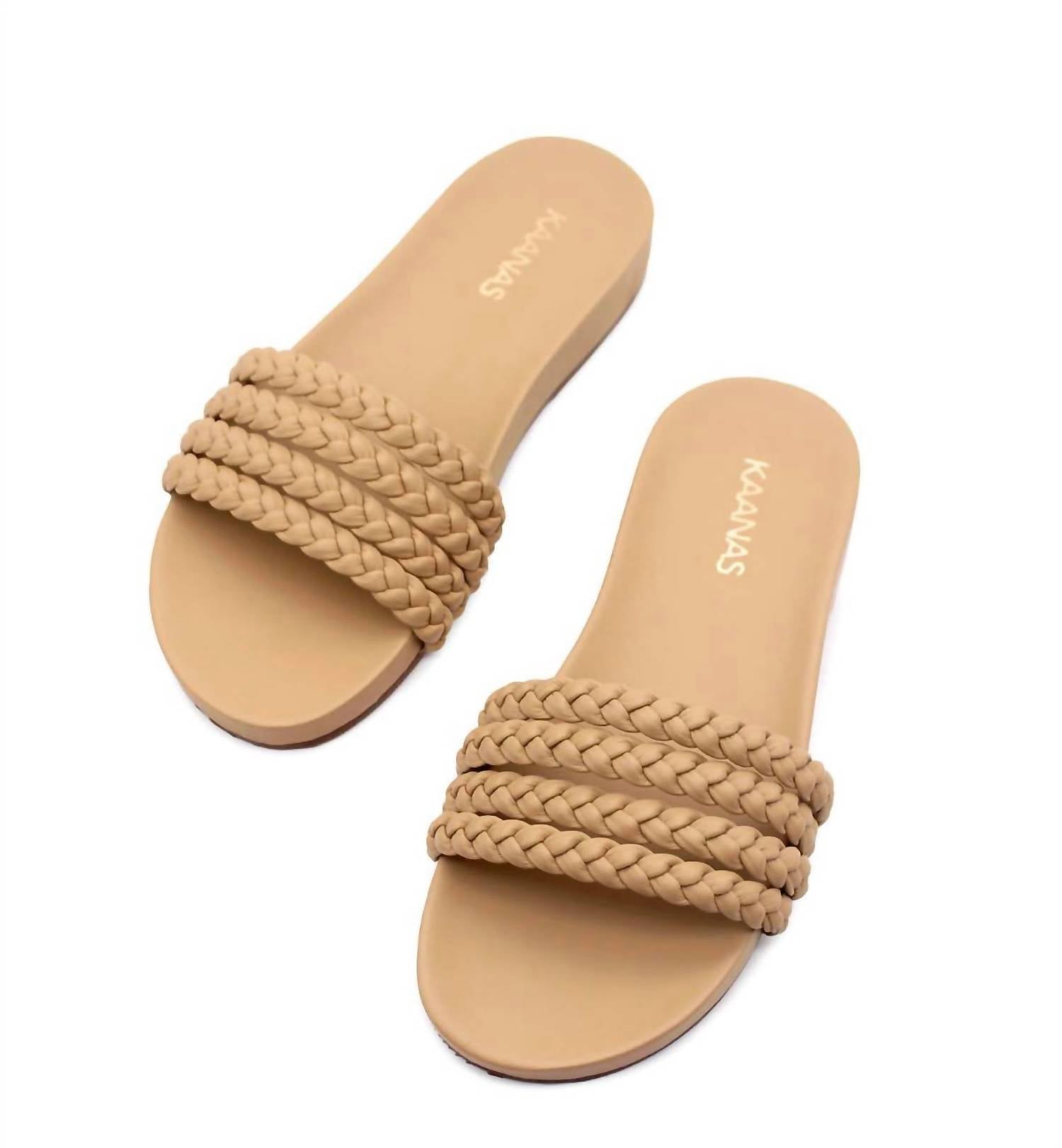 6e8fbc24-098b-4afa-b134-8be95fd173cf-upscale_15k-1500x1500-70 Kaanas - Women's Ares Multi-braid Slide Sandal - Image 1