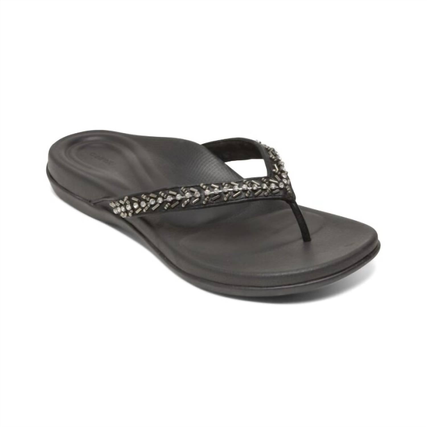 6fb6f98f-bec4-4641-9dd5-44e6efa3ce6e-upscale_15k-1500x1500-70 Aetrex - Women's Jules Thong Sandal - Image 1