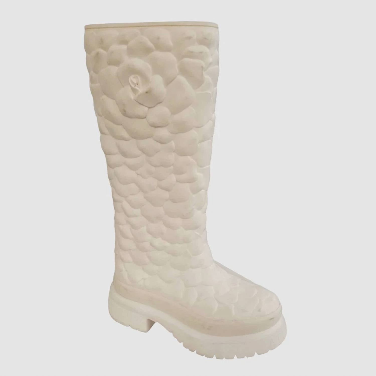 7135757c-8e9e-4028-b5d6-72bbda9e0aeb-upscale_15k-1500x1500-70 Valentino Garavani - Women's Rubber Rose Edition Atelier Knee Hi Boots - Image 1