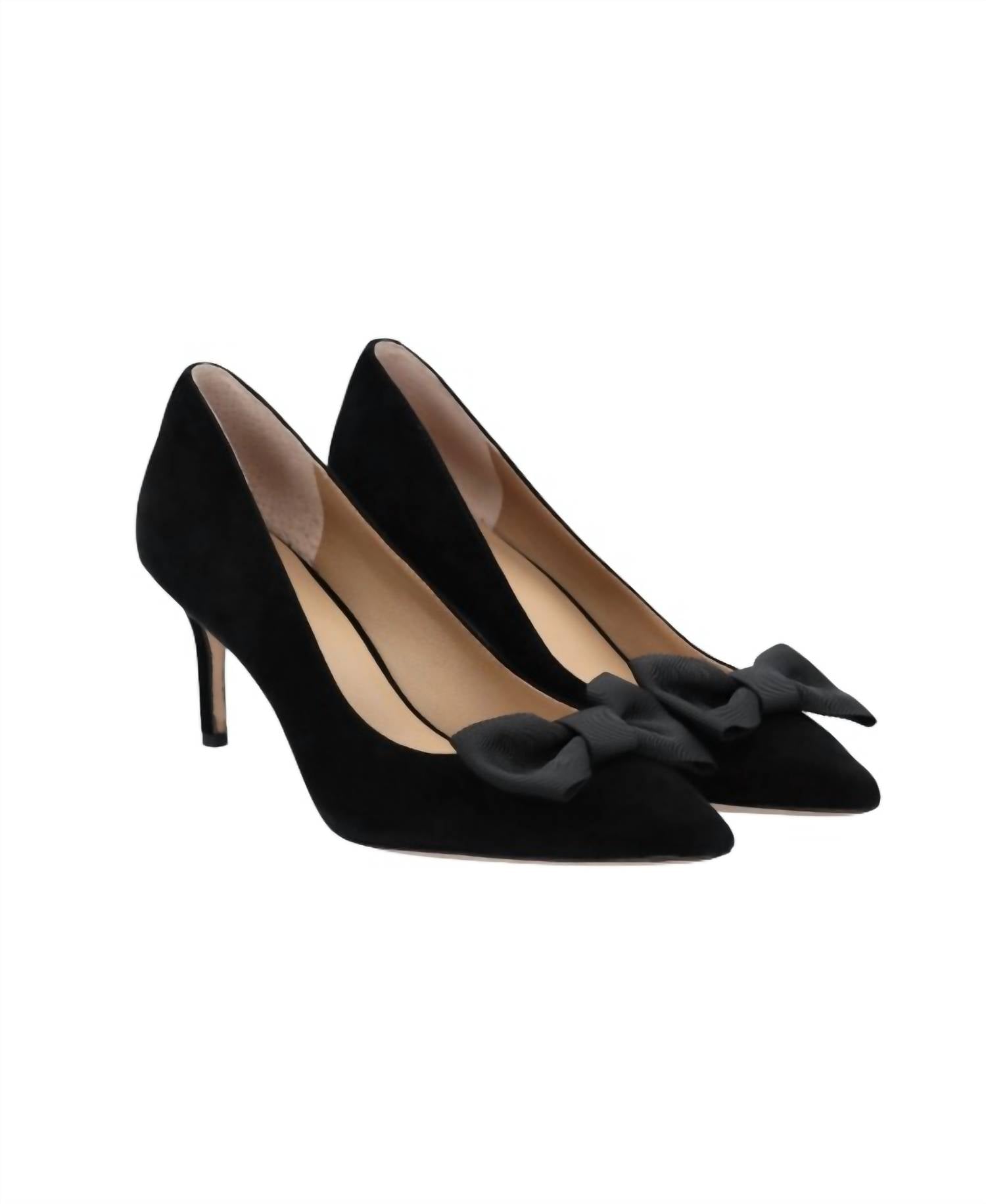 730346e6-a6ae-45f6-ace1-a8bceed675a6-upscale_15k-1500x1500-70 Ralph Lauren - Women's Lanette Bow-trim Suede Pumps Sandal - Image 1