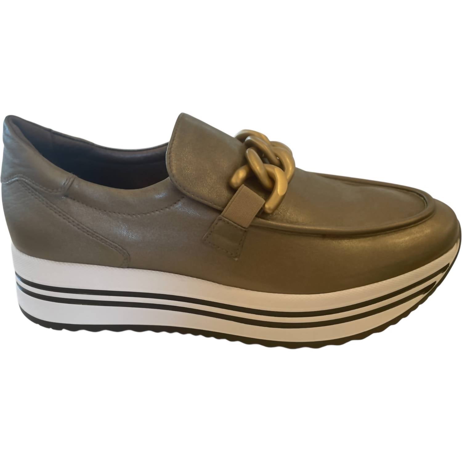 76399685-cde0-4523-a16a-1bc07ab9e530-upscale_15k-1500x1500-70 Nerogiardini - Women's Metallic Chain Slip-on Flatform Sneakers - Image 1