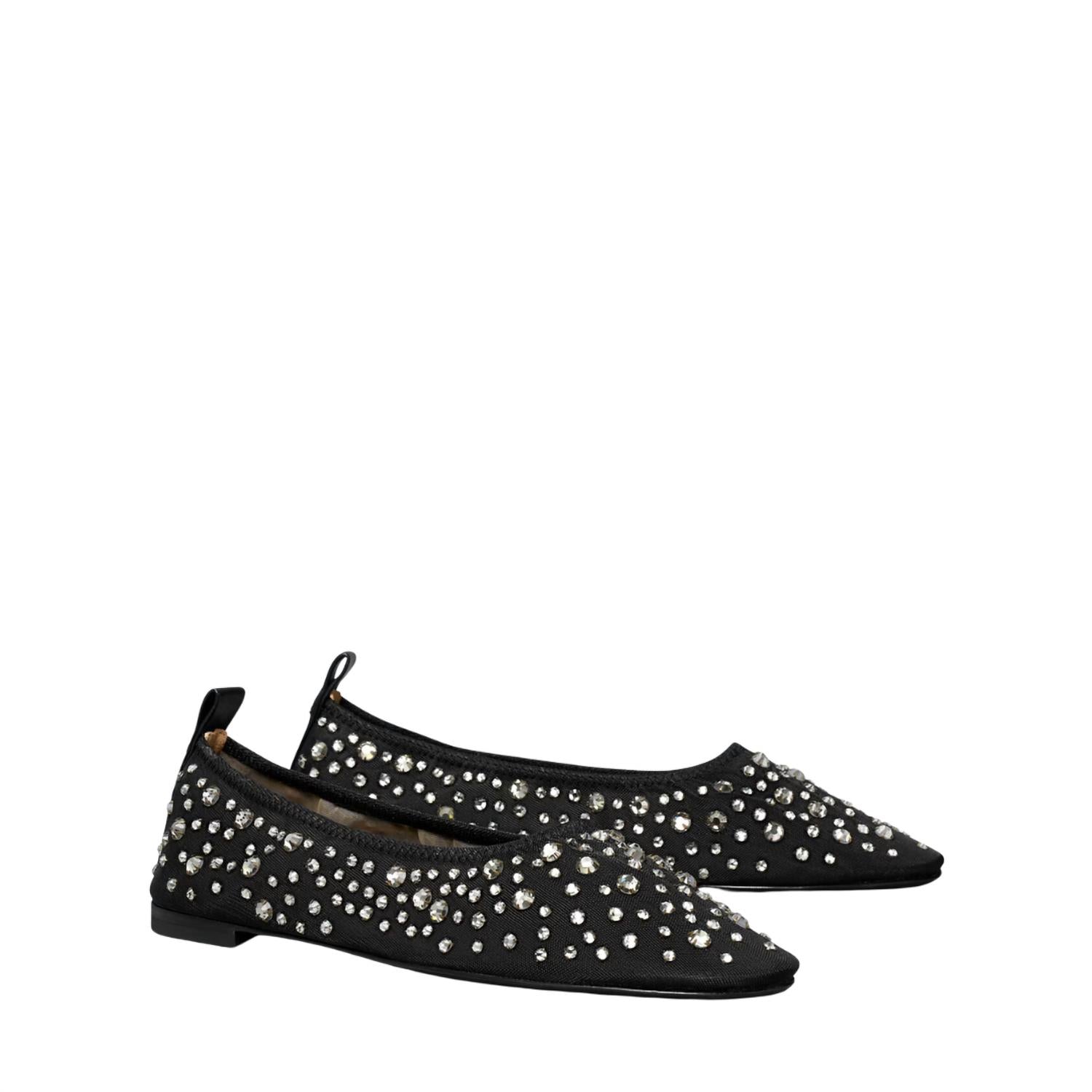 7a2f792d-717d-43f9-a56e-c493a0a19f6e-upscale_15k-1500x1500-1 Tory Burch - Crystal Ballet Flats - Image 1