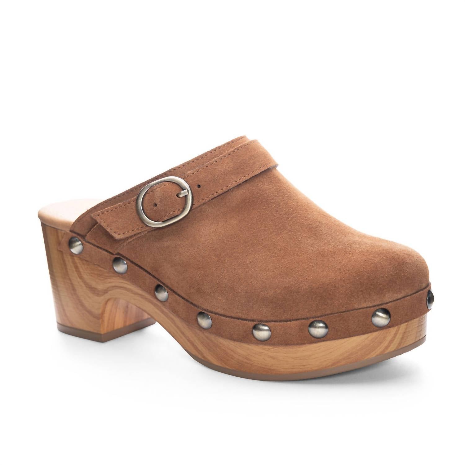7bda059a-9d22-4191-9f9f-bc4d770a9511-upscale_15k-1500x1500-70 Chinese Laundry - Women's Cindy Split Suede Clogs - Image 1