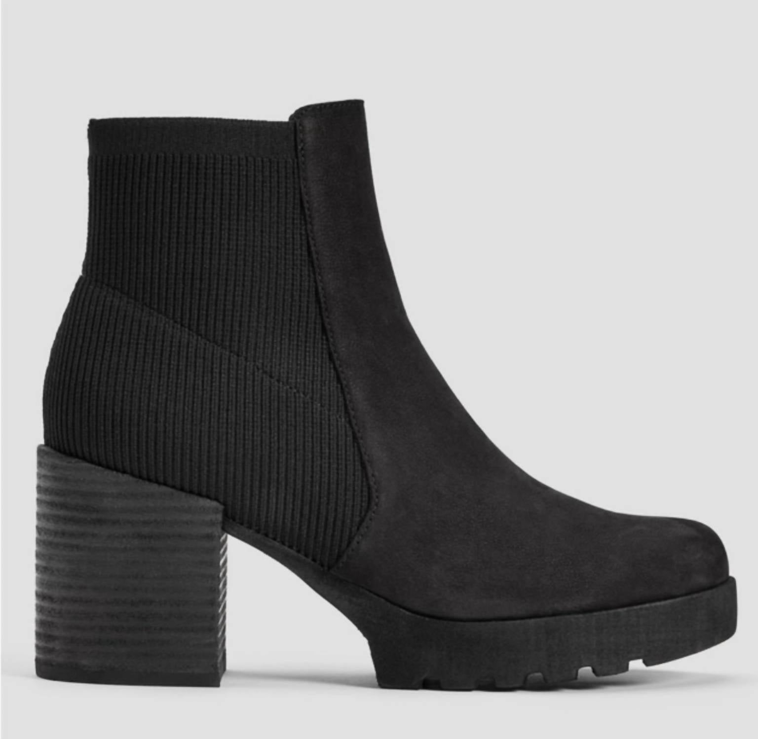 7c44de4d-2989-4e06-8b6d-6c99b0404ba1-upscale_15k-1500x1500-70 Eileen Fisher - Women's Farrah Leather Tumbled Nubuck Bootie - Image 1