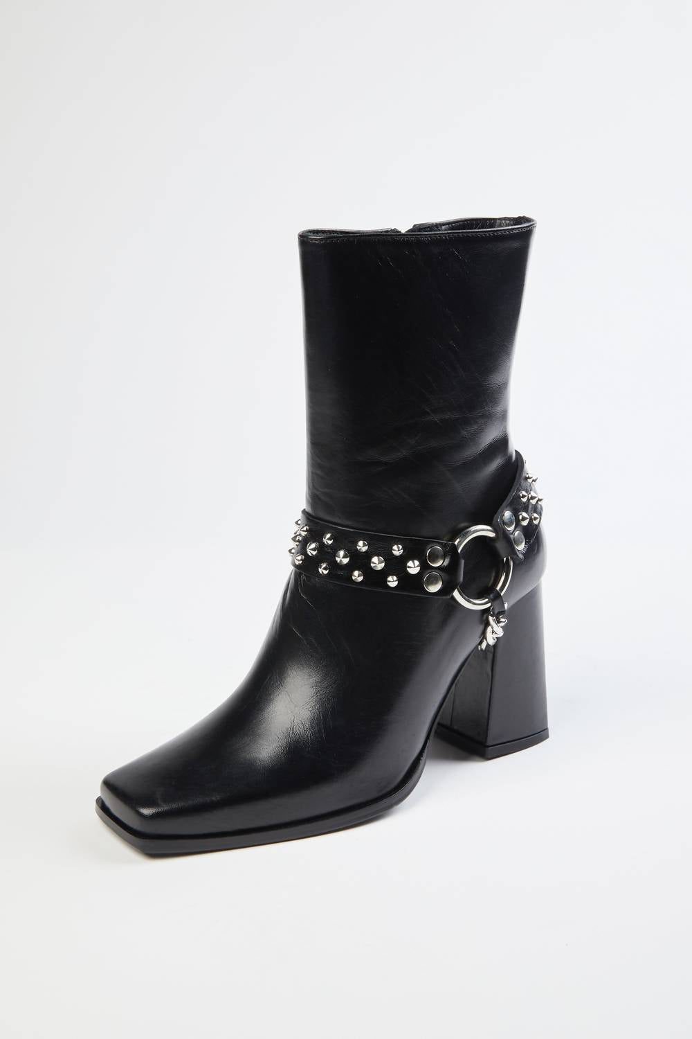 89044907-96b1-4089-844b-27d9f28d1aa7-upscale_15k-1500x1500-70 The Kooples - HEELED BOOTS WITH REMOVABLE JEWEL - Image 1