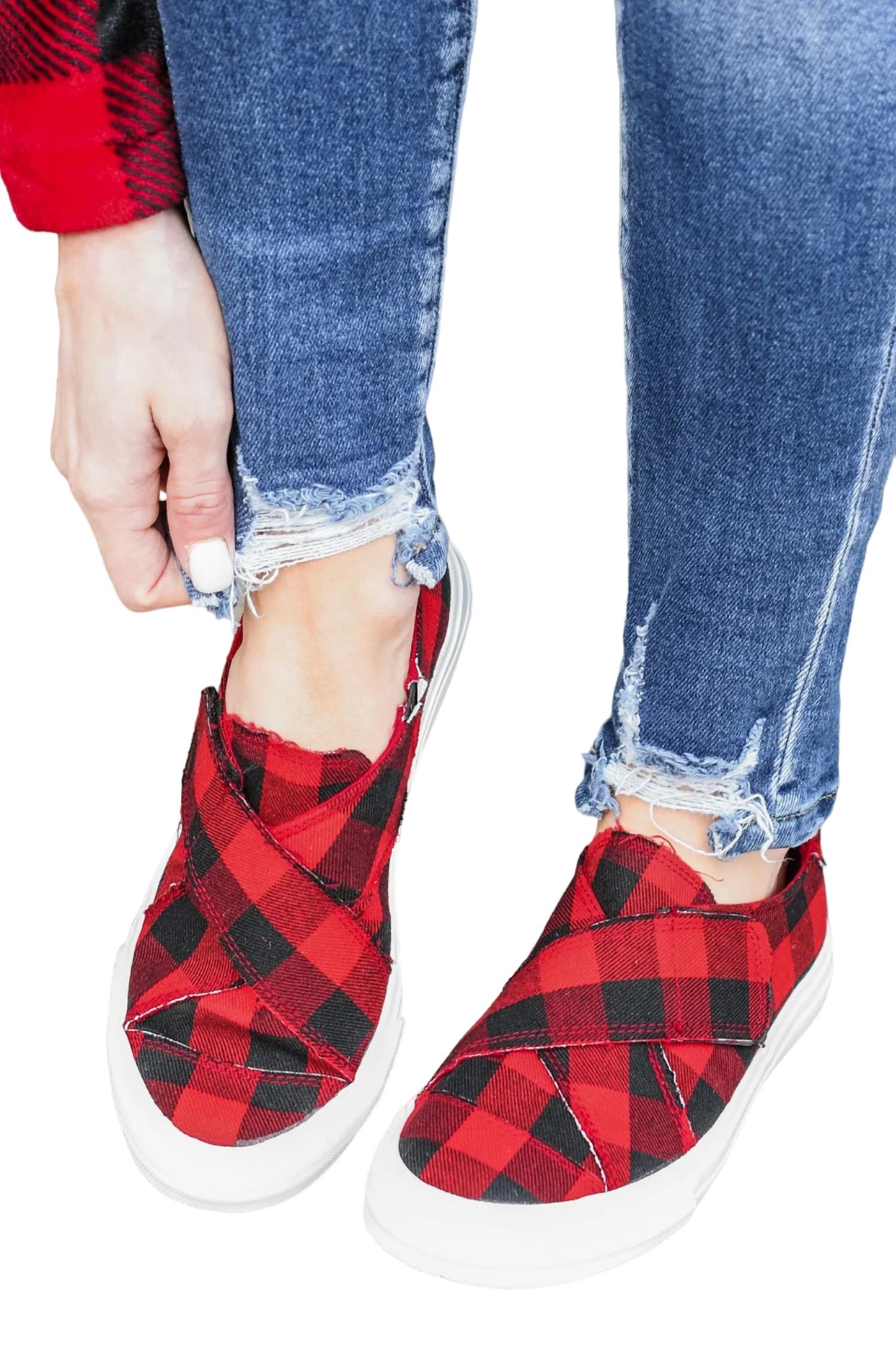 8ee5fb38-a2d8-4bc2-a9b3-436e1cf6d6c0-upscale_15k-1500x1500-1 Gypsy Jazz - Women's Plaid Along Sneakers - Image 1