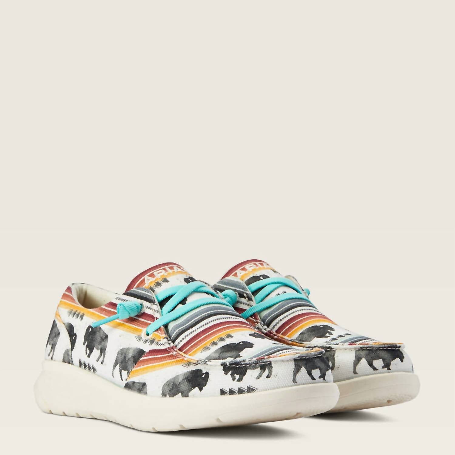 96e19855-3b98-4266-bd2e-d4c98bc4b366-upscale_15k-1500x1500-70 Ariat - Women's Hilo Buffalo Print Shoes - Image 1