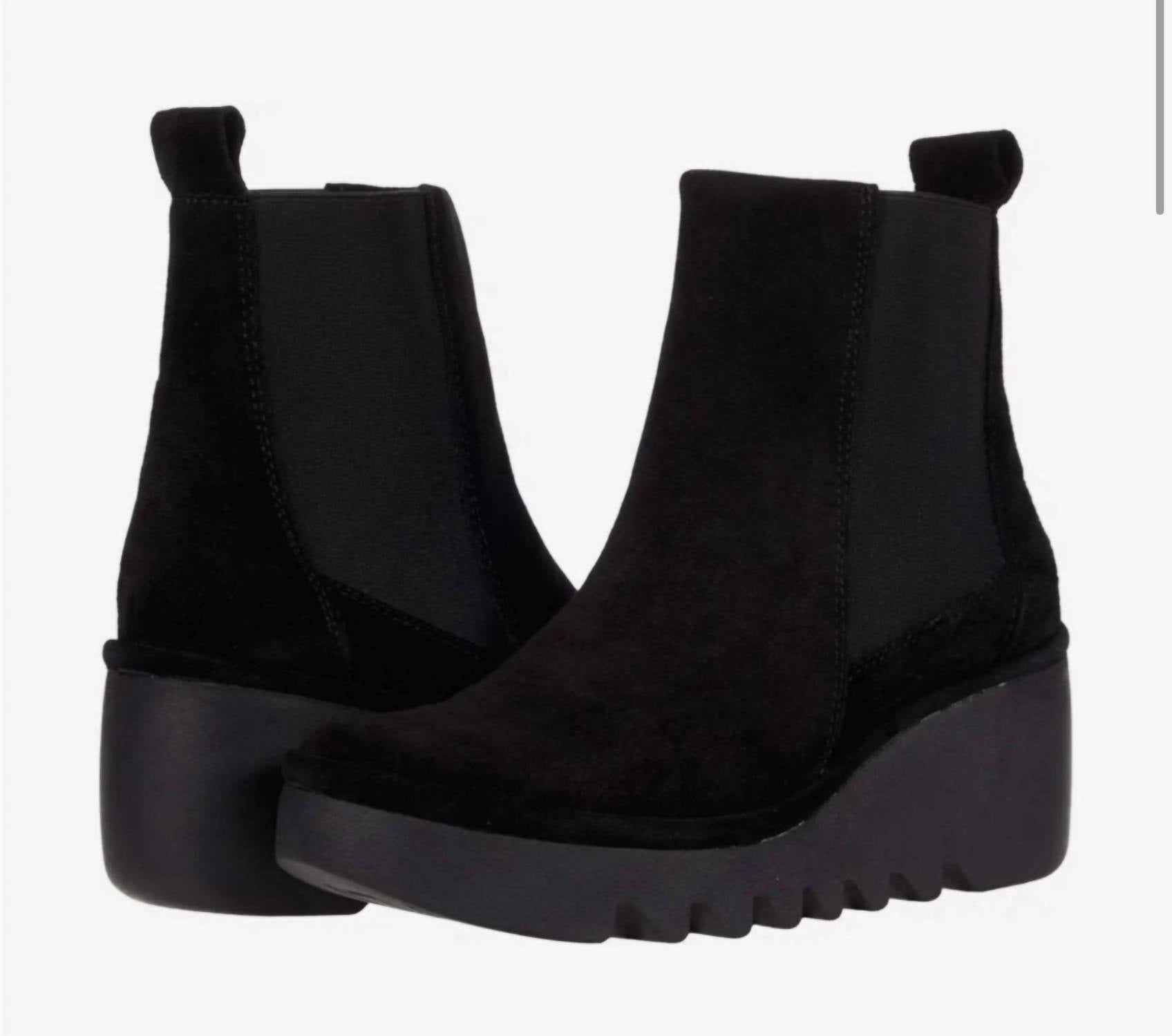 98bcad84-a40c-4197-b5da-c9ef08f52be4-upscale_15k-1500x1500-70 Fly London - Women's Verona Bagu Fly Wedge Suede Bootie - Image 1