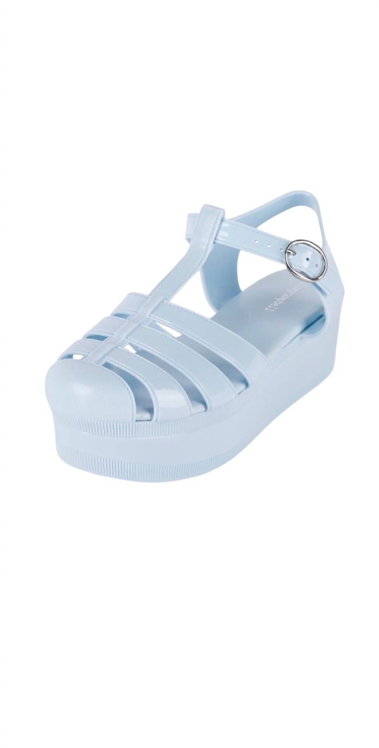 9c5acef5-4f4e-4051-95b3-19aa329b3ee1-upscale_15k-1500x1500-70 Jeffrey Campbell - Women's Sandals 8 Candied Blue Platform Jelly Y2k Sandals - Image 1