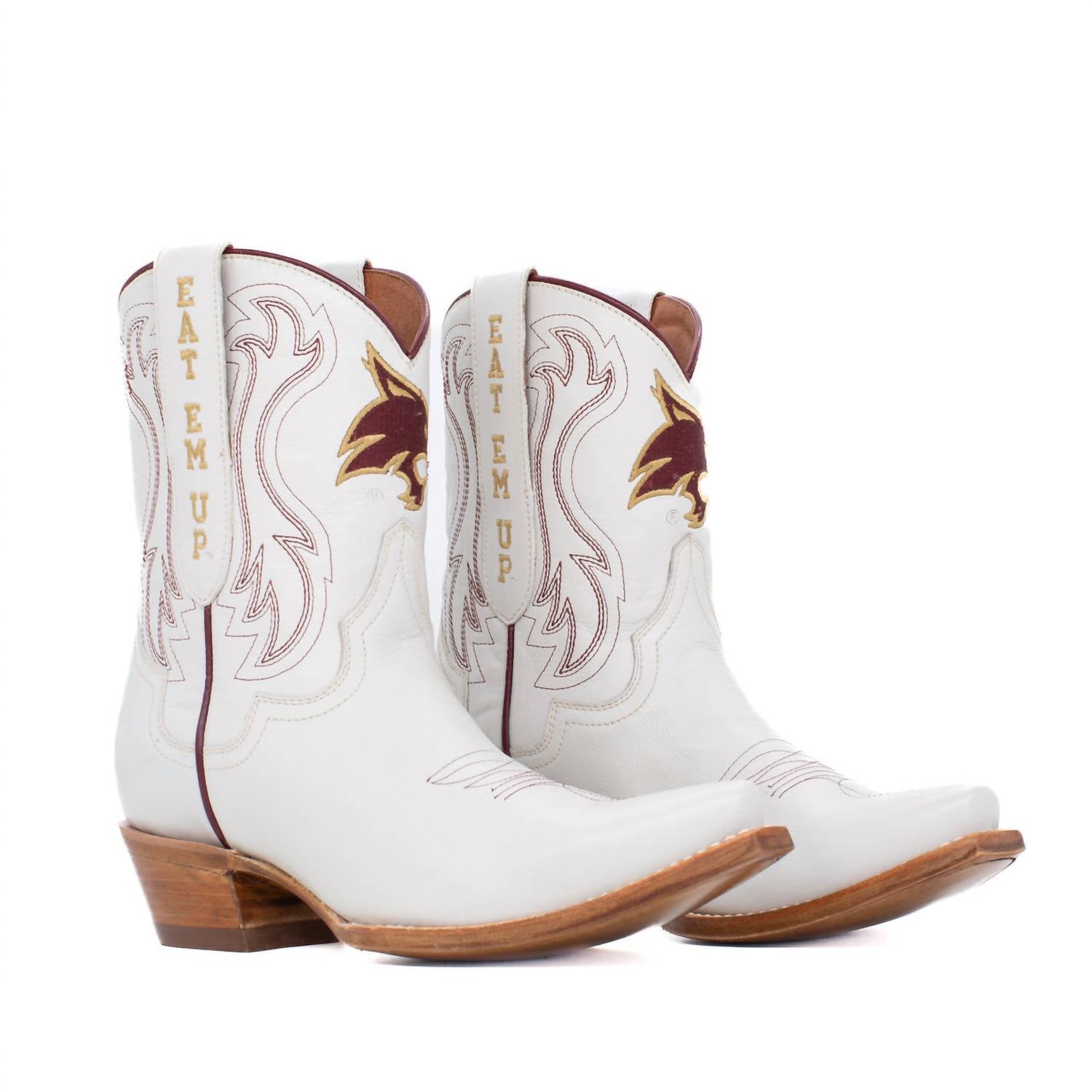 9c7a887b-997a-49f0-8c58-cc7123e741e3-upscale_15k-1500x1500-70 Gameday Boots - Women's Shorty Western Texas State University Boots - Image 1