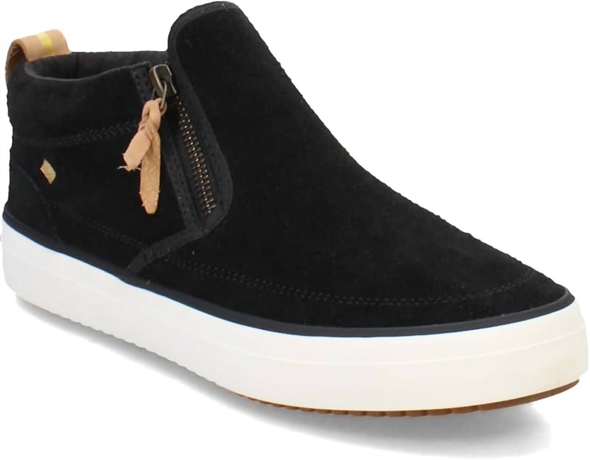 9ded631c-a493-44ae-bbcd-8f265ff2cff0-upscale_15k-1500x1500-70 Sperry - Women's Crest Lug Suede Side Zip Sneakers - Image 1