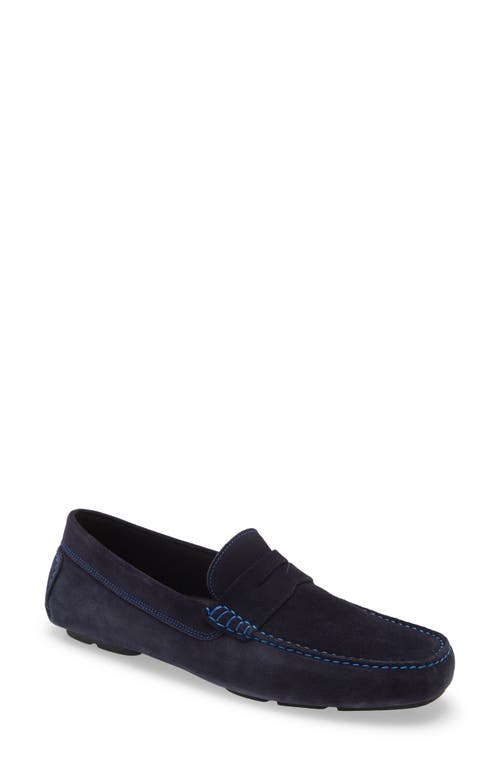 9f3f15fc-76ec-4b13-ade3-aa95b8b1c481 To Boot New York Blue Suede Italian Driving Shoe - Image 1