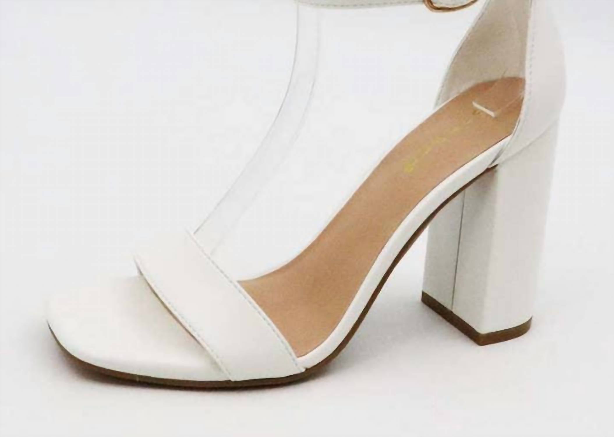 9fda7a1e-15cb-4845-b63c-aa89acf496cb-upscale_15k-1500x1500-70 Bamboo - Women's Chunky Heel One Band Ankle Strap Sandals - Image 1