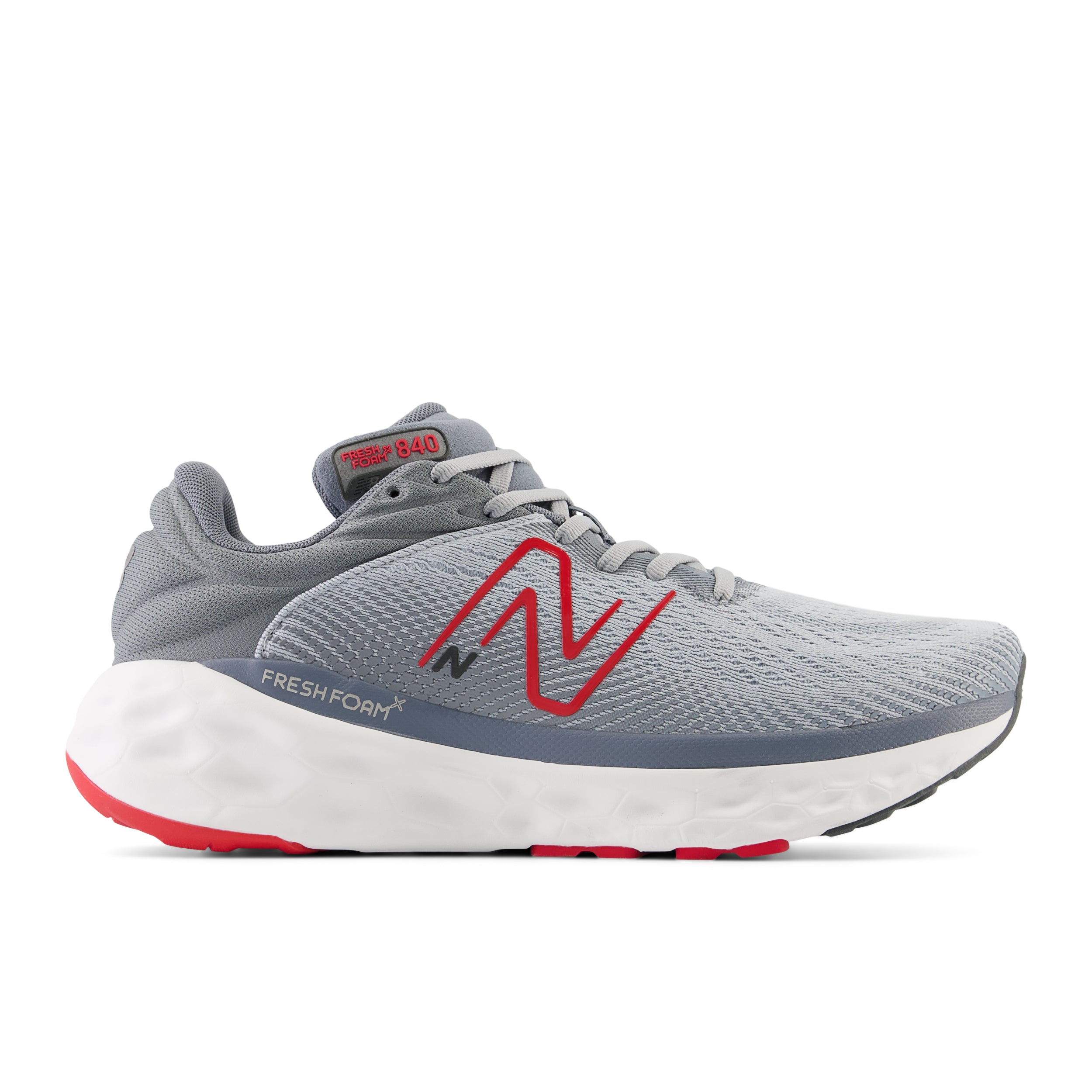 IMG_1762 Men's Fresh Foam X 840F v1 (LS - Aluminum Grey/True Red) - Image 1