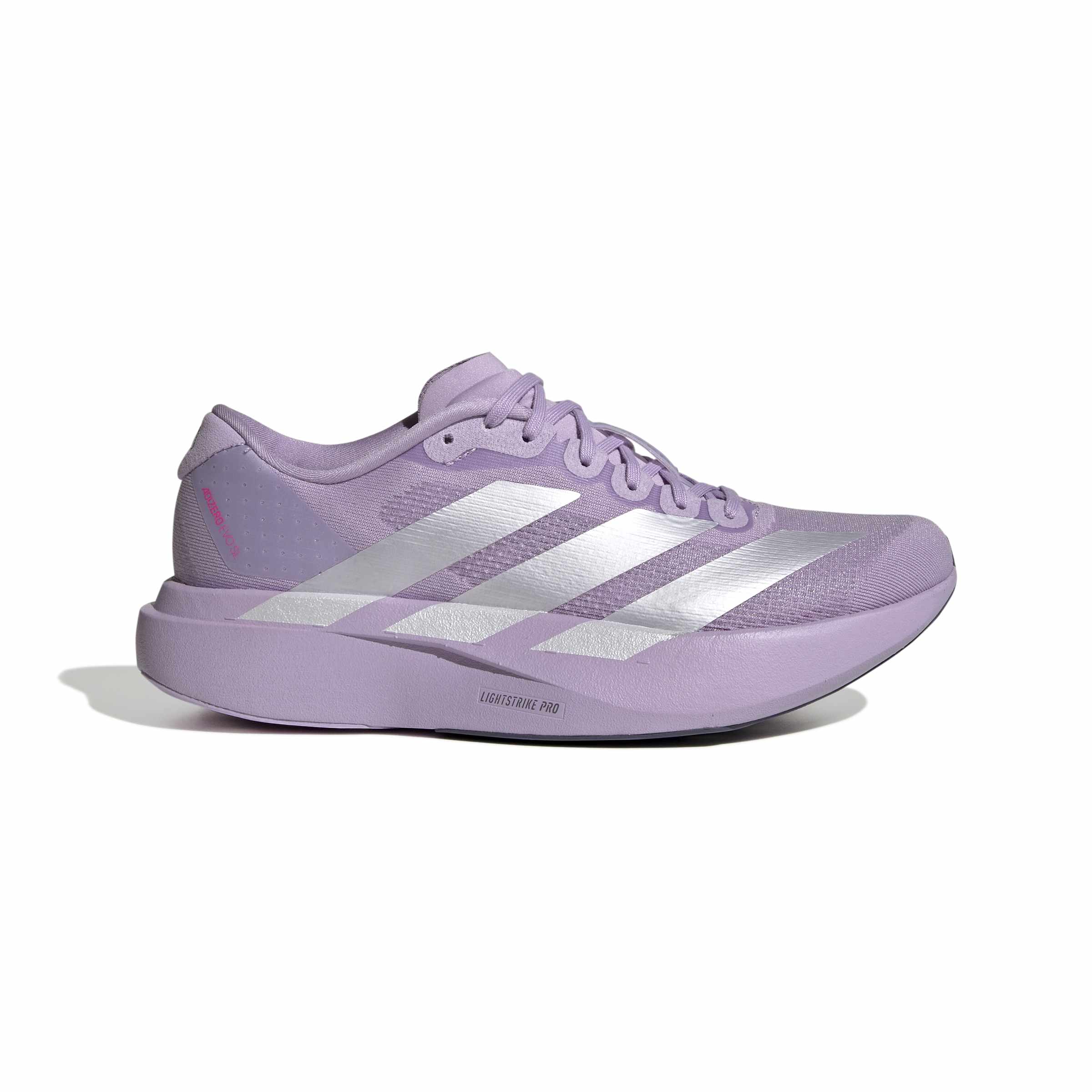 JS4447_1_FOOTWEAR_Photography_SideLateralCenterView_white Women's Adizero Evo SL (POWPLU/ZEROMT/SHOPNK) - Image 1