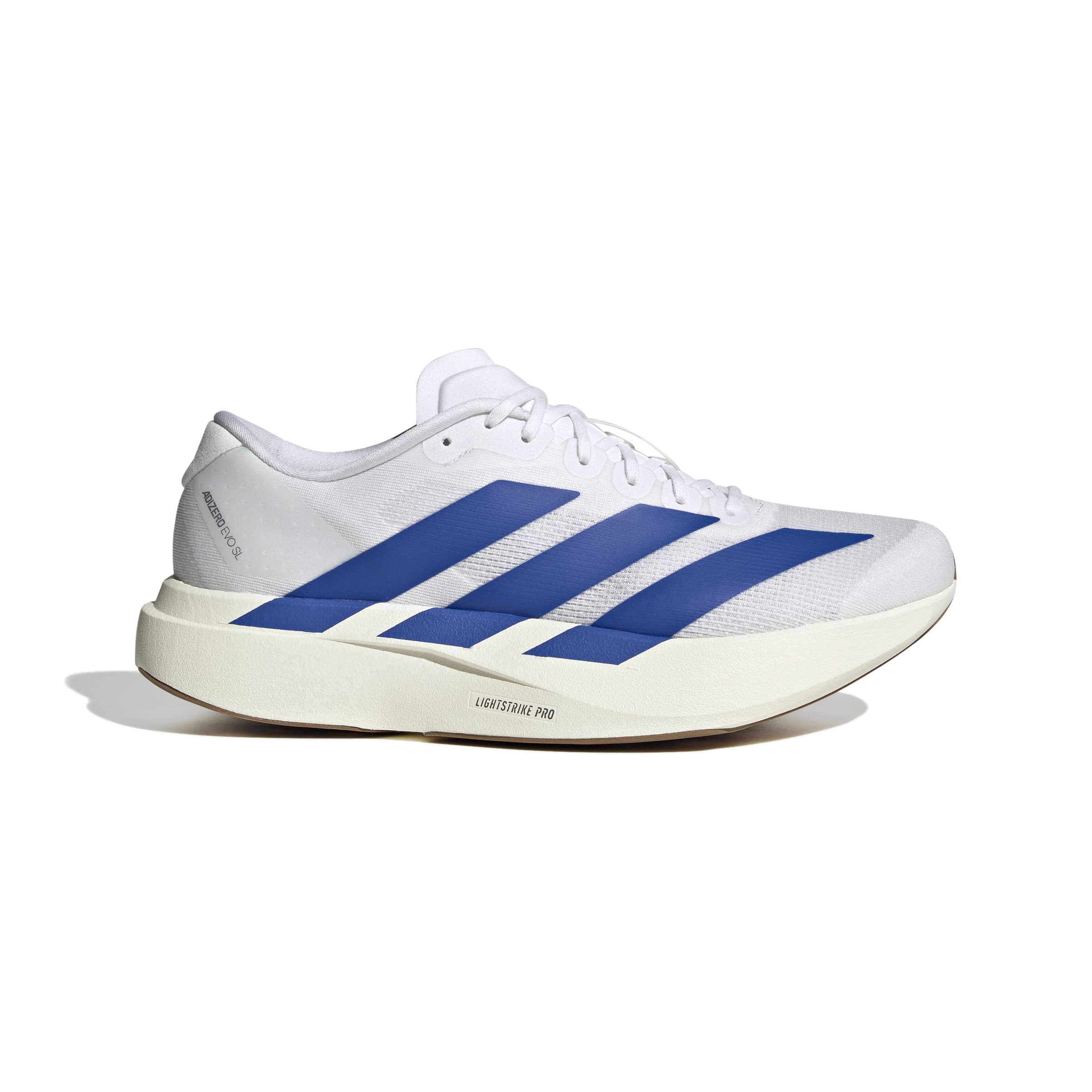 JS4494_1_FOOTWEAR_Photography_SideLateralCenterView_white Men's Adizero Evo SL (FTWWHT/ROYBLU/PURRUB) - Image 1