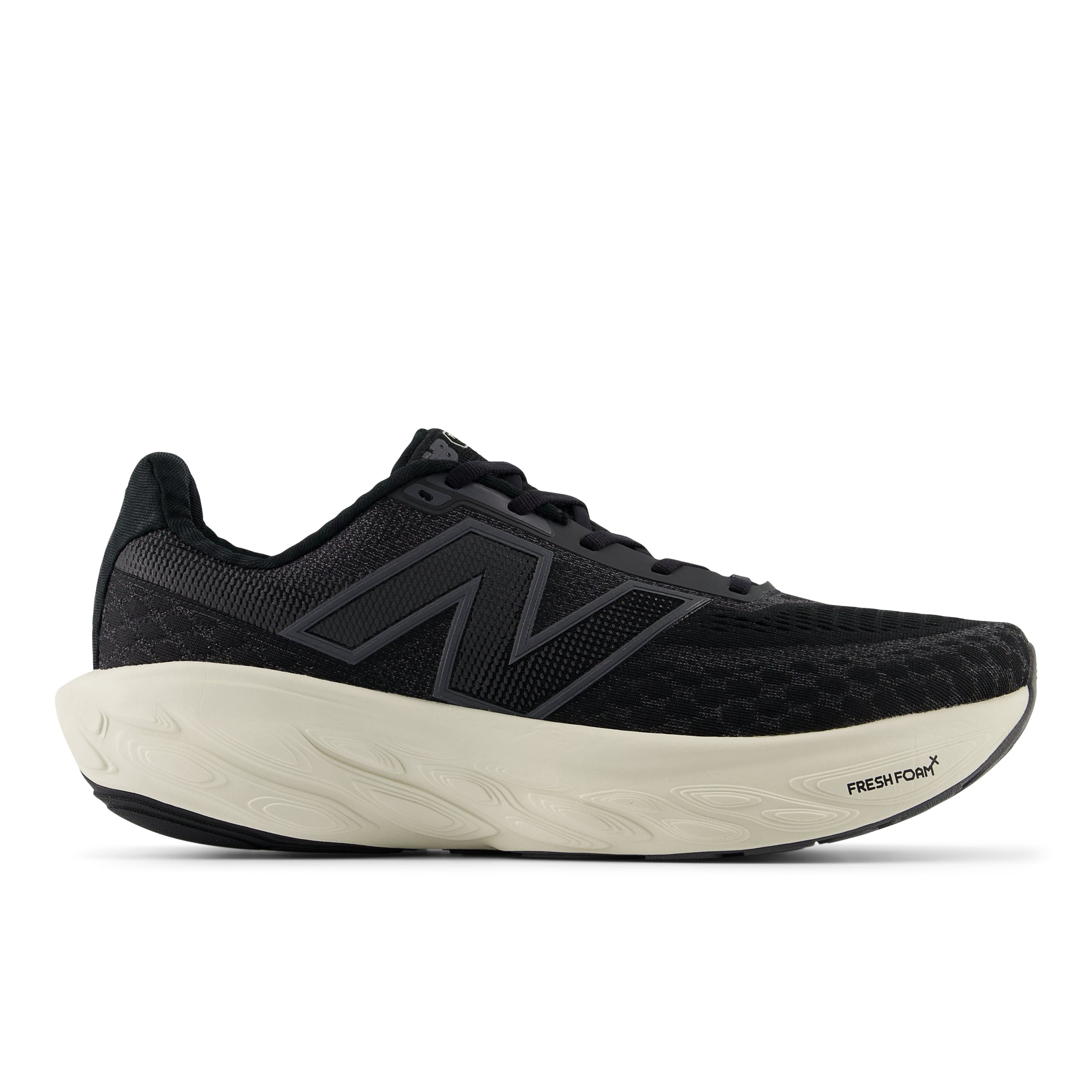 M1080B14_2 Men's Fresh Foam X 1080 v14 WIDE (B - Black/Magnet/Linen) - Image 1