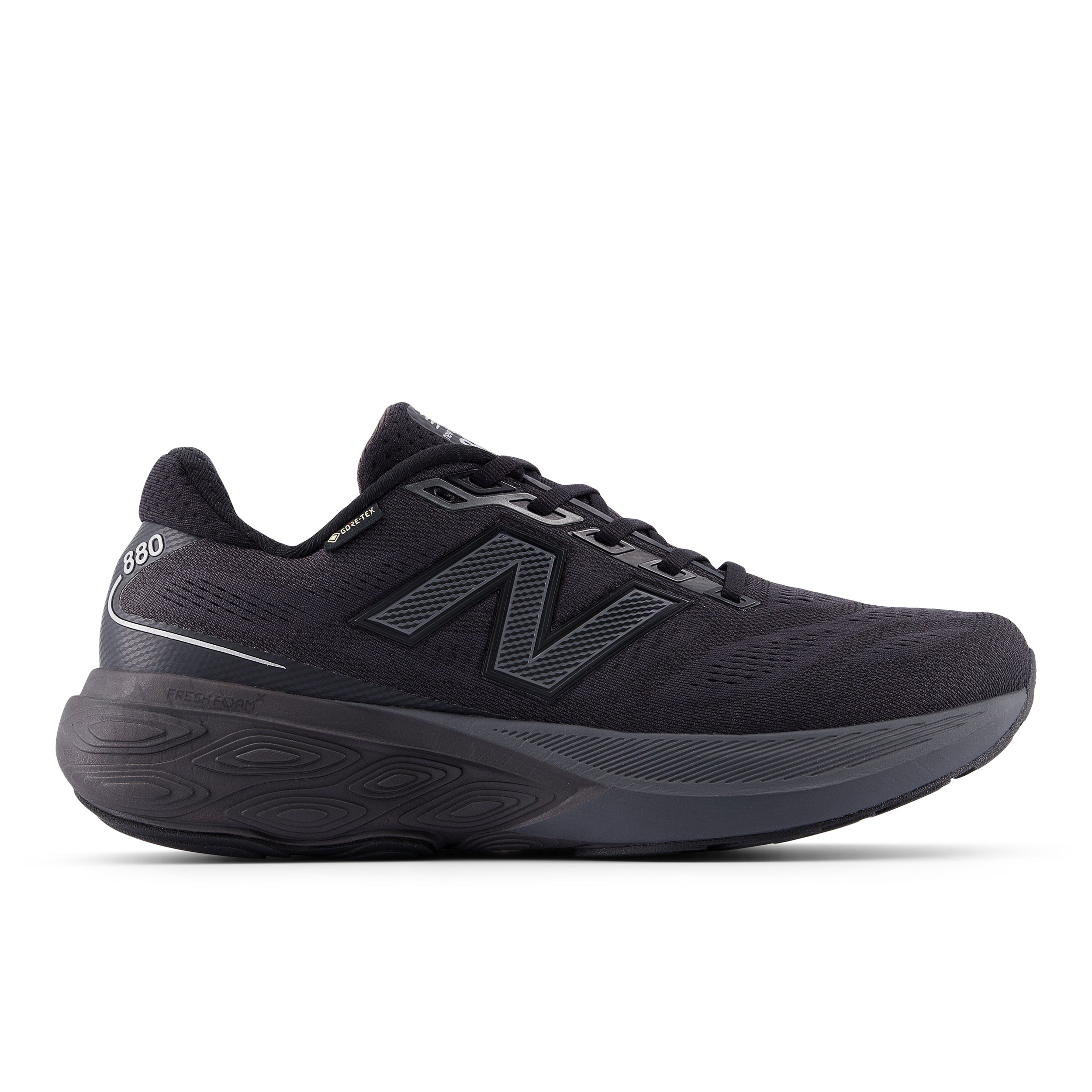M880GB15_2 Men's Fresh Foam X 880v15 GORE-TEX (GB - Black/Castlerock/Silver Metallic) - Image 1