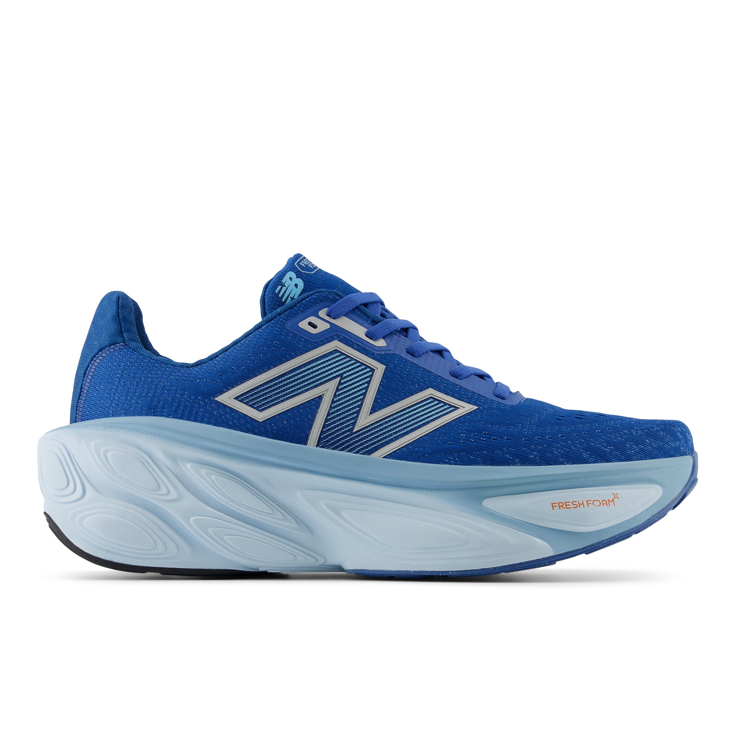 MMORLB5_2-1 Men's Fresh Foam X More v5 (LB - Blue Agate/Quarry Blue/Silver Metallic) - Image 1