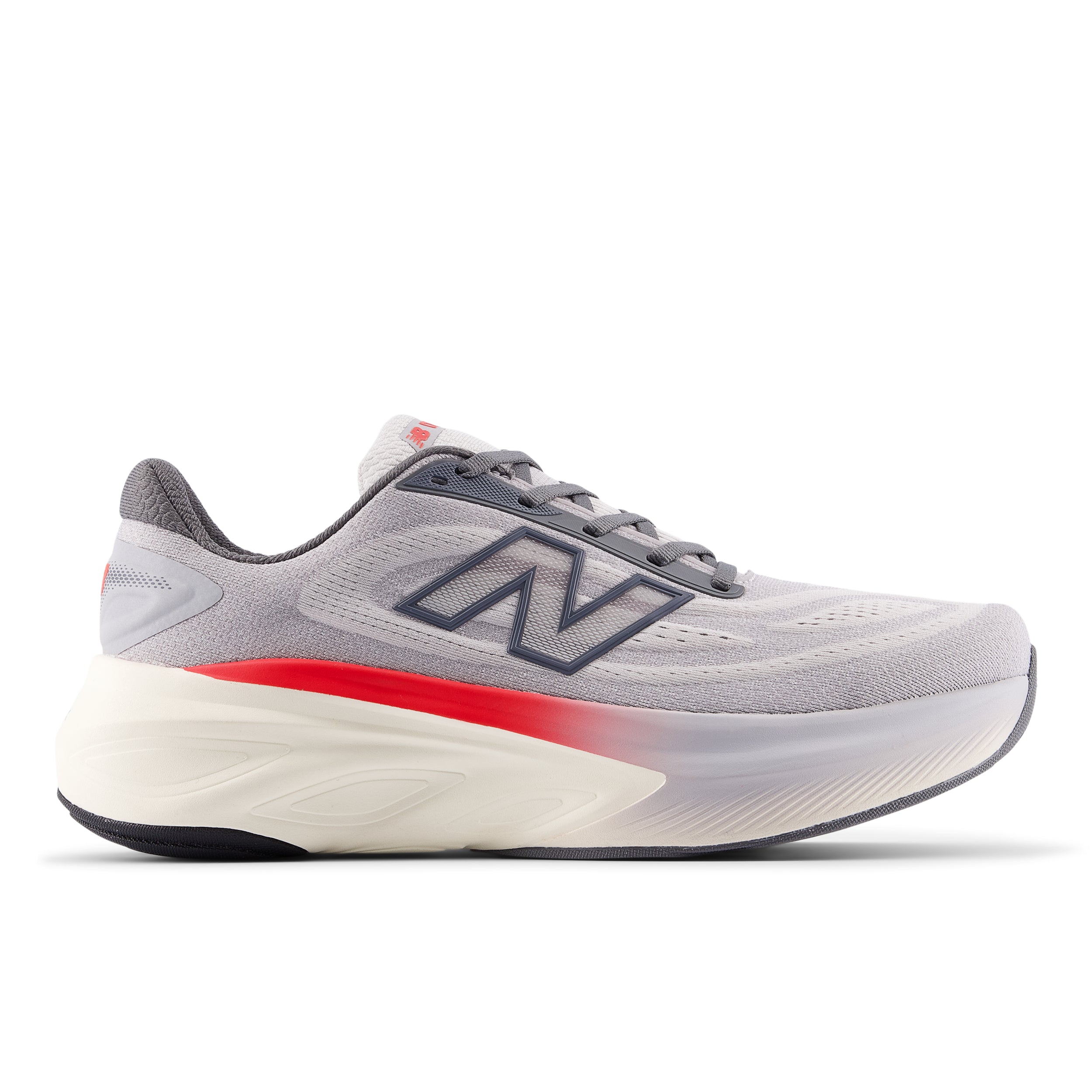 MMORLC6_2-1 Men's Fresh Foam X More v6 (LC - Grey Matter/True Red/Castlerock) - Image 1
