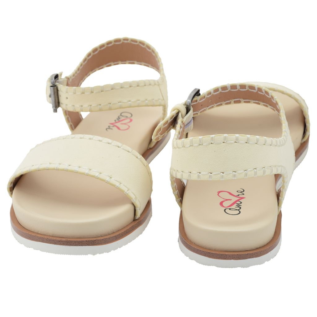 S473551-00089-00017 MIA Amore Sofee Faux Leather Flat Sandals - Image 1