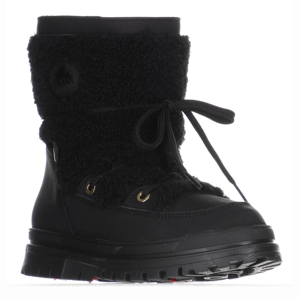 S474309-00003-00013 Pajar Canada Maxine Sherpa Detailed Lace-up Ice Grip Ankle Boots - Image 1