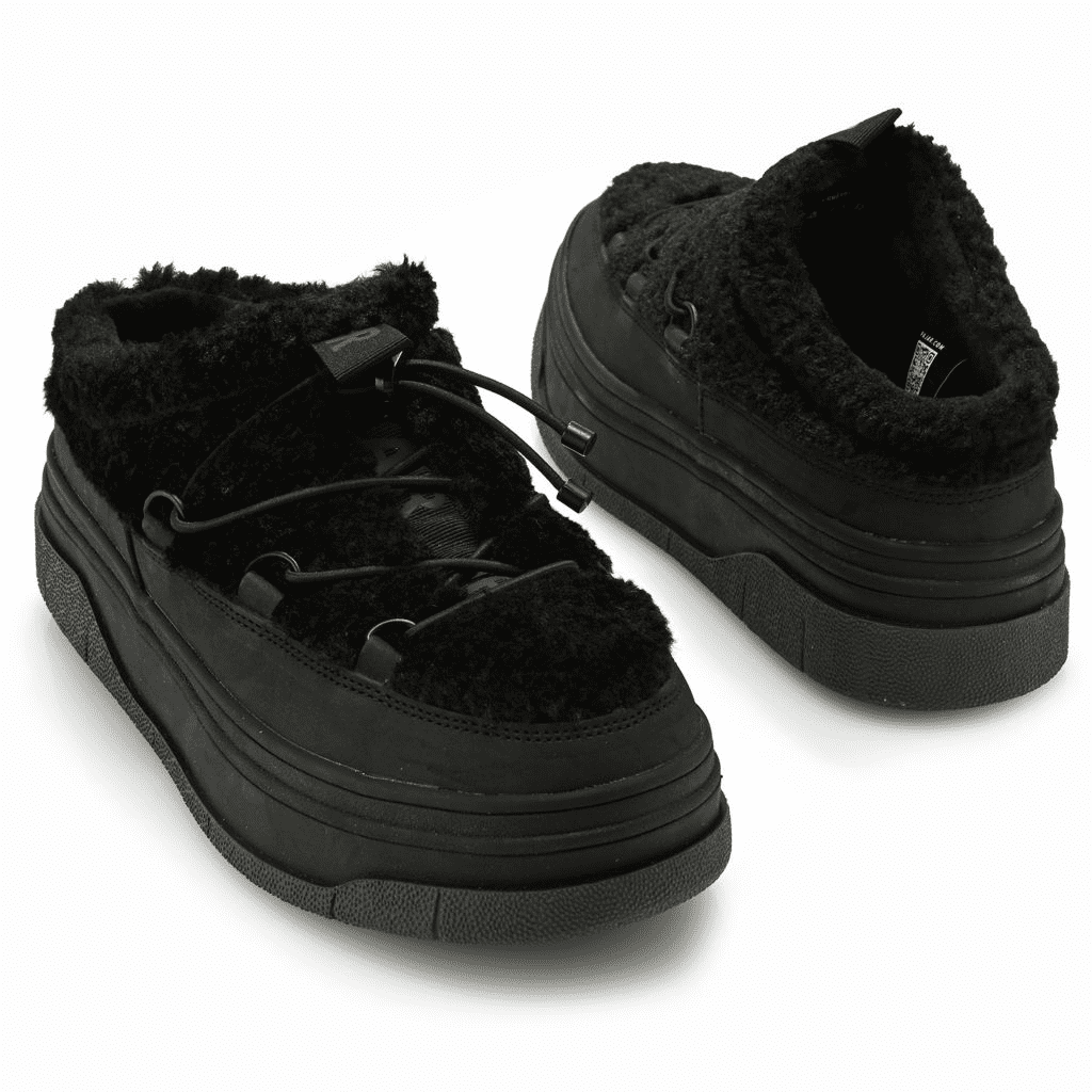 S474791-00003-00013 Pajar Canada Jules Faux Sherpa & Nubuck Sneaker Mules - Image 1