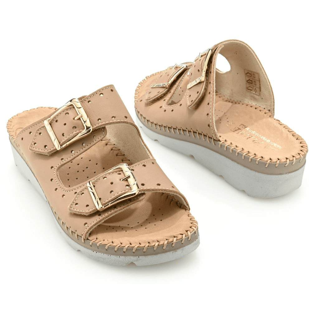 S475332-08005-13404 La Plume Clara Italian Made Leather Sandals - Image 1