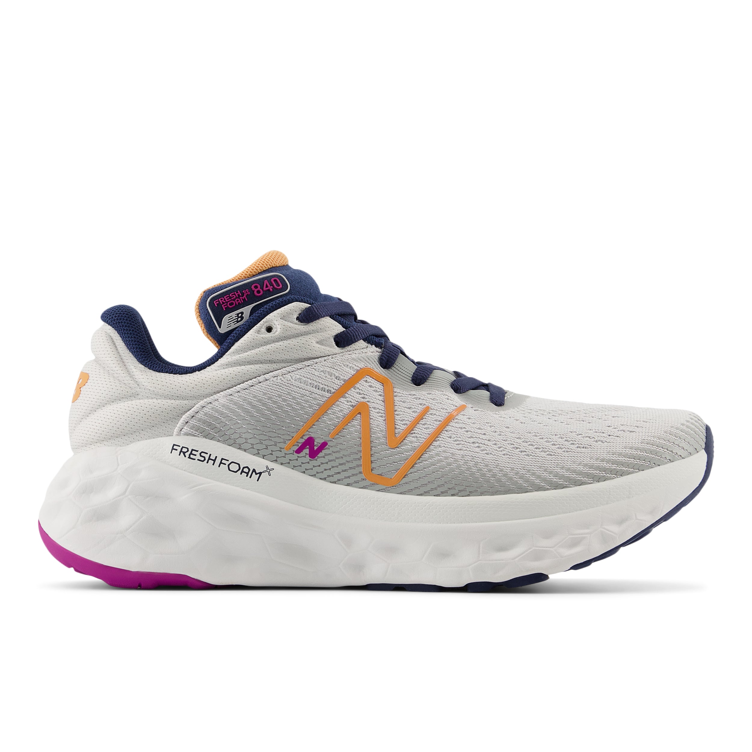 W840FCJ_2 Women's Fresh Foam X 840F v1 (CJ - Grey Matter/Copper/Purple Fuschia) - Image 1