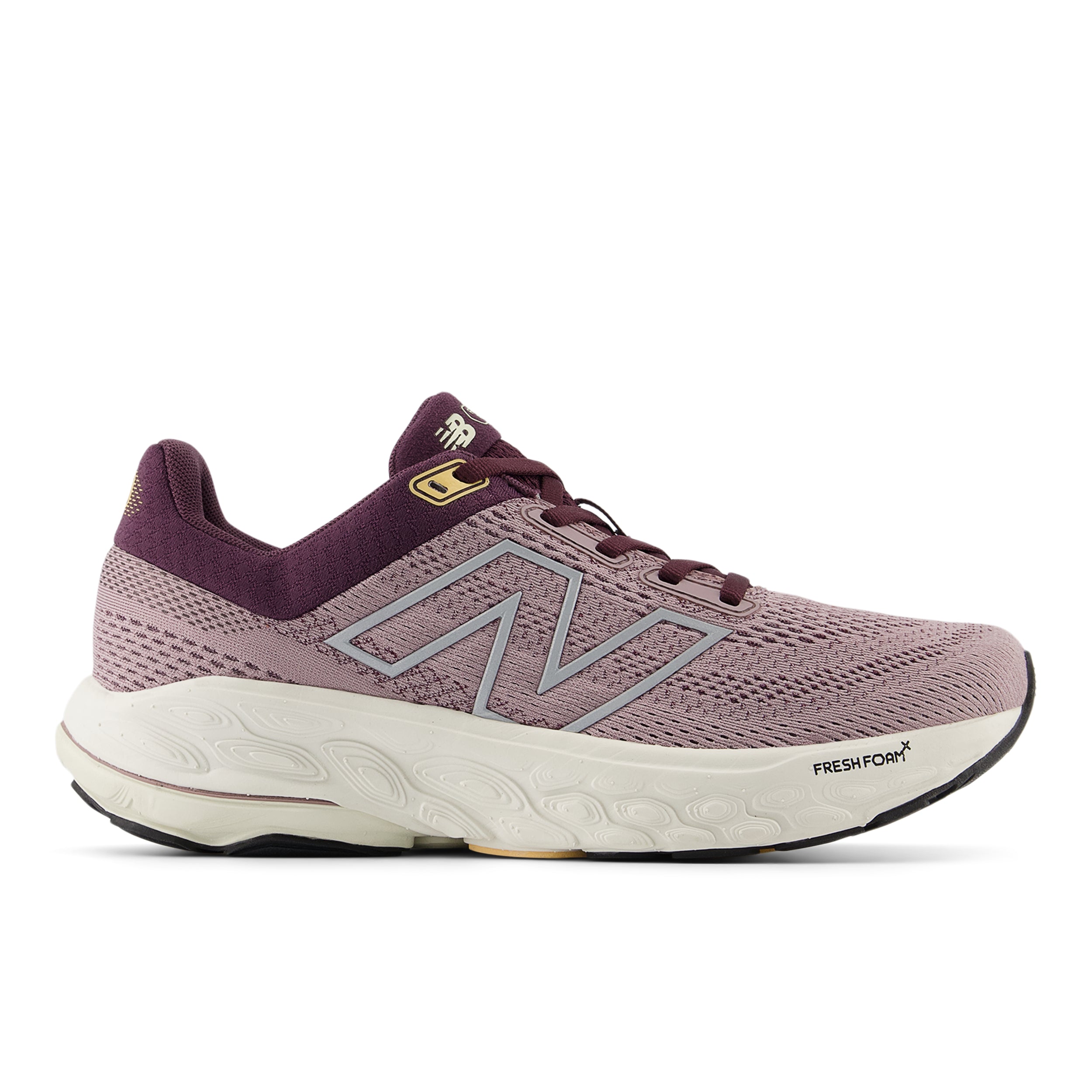 W860J14_2 Women's Fresh Foam X 860 v14 WIDE (J - Ice Wine/Plum Brown/Silver Metallic) - Image 1