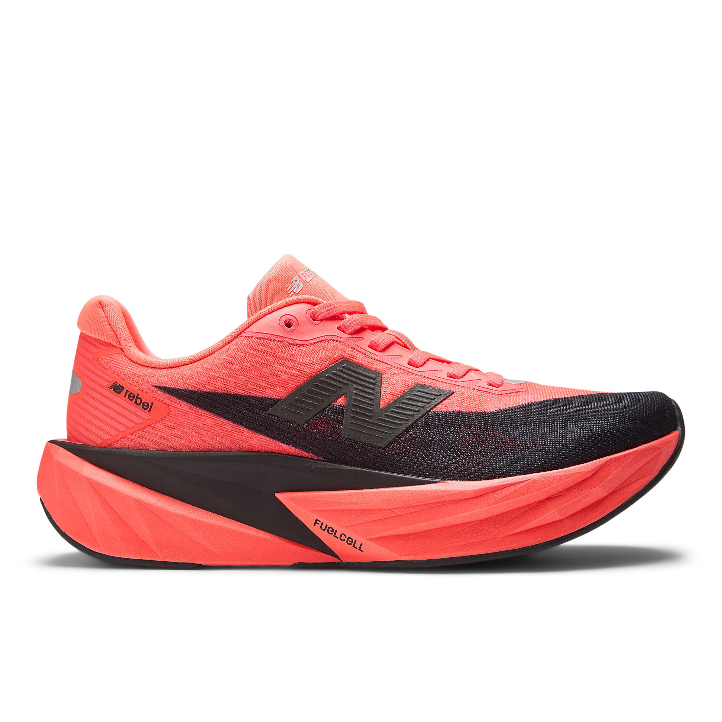 WFCXLQ5_2 Women's FuelCell Rebel v5 (LQ - Urgent Red/Black/Silver Metallic) - Image 1