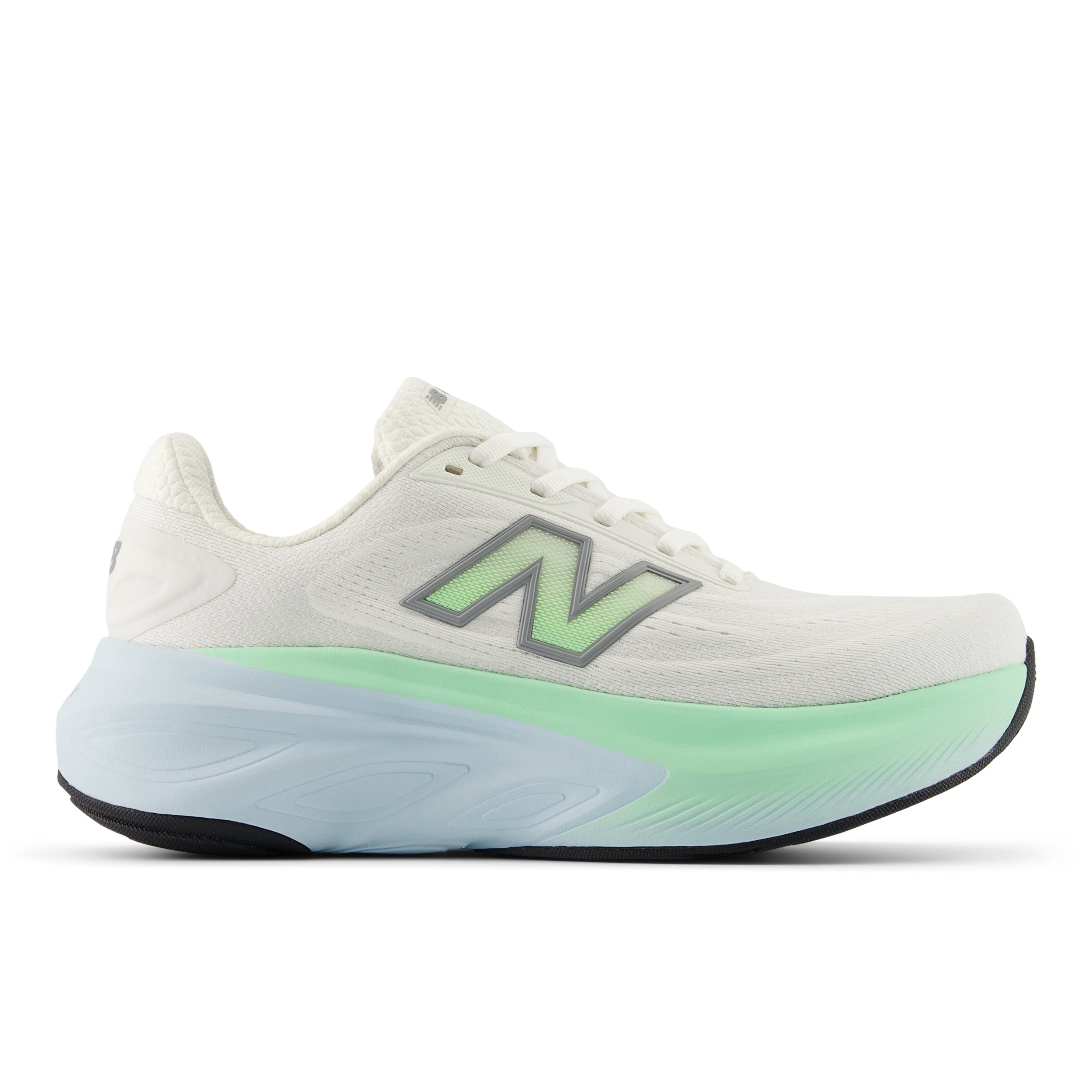 WMORLD6_2 Women's Fresh Foam X More v6 (LD - Sea Salt/Lab Green/Frosted Glass) - Image 1
