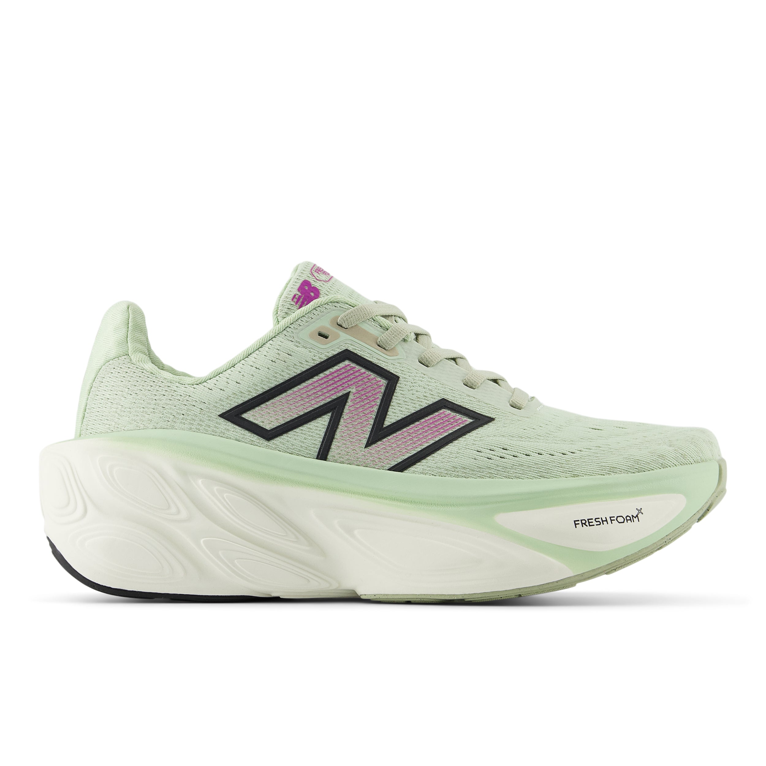 WMORLM5_2 Women's Fresh Foam X More v5 (LM - Natural Mint/Purple Fuschia/Black) - Image 1