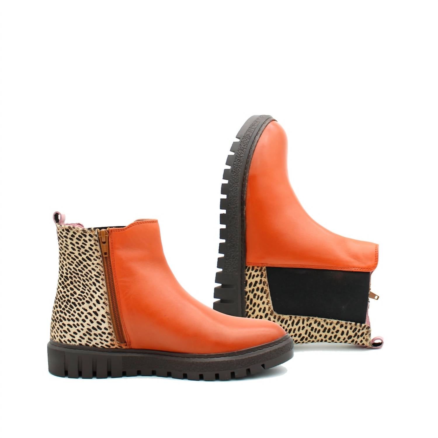 a1a21b95-399c-411c-905e-baa48b9f7ff6-upscale_15k-1500x1500-70 Soruka - Women's Ankle Leather Boot With Animal Print - Image 1