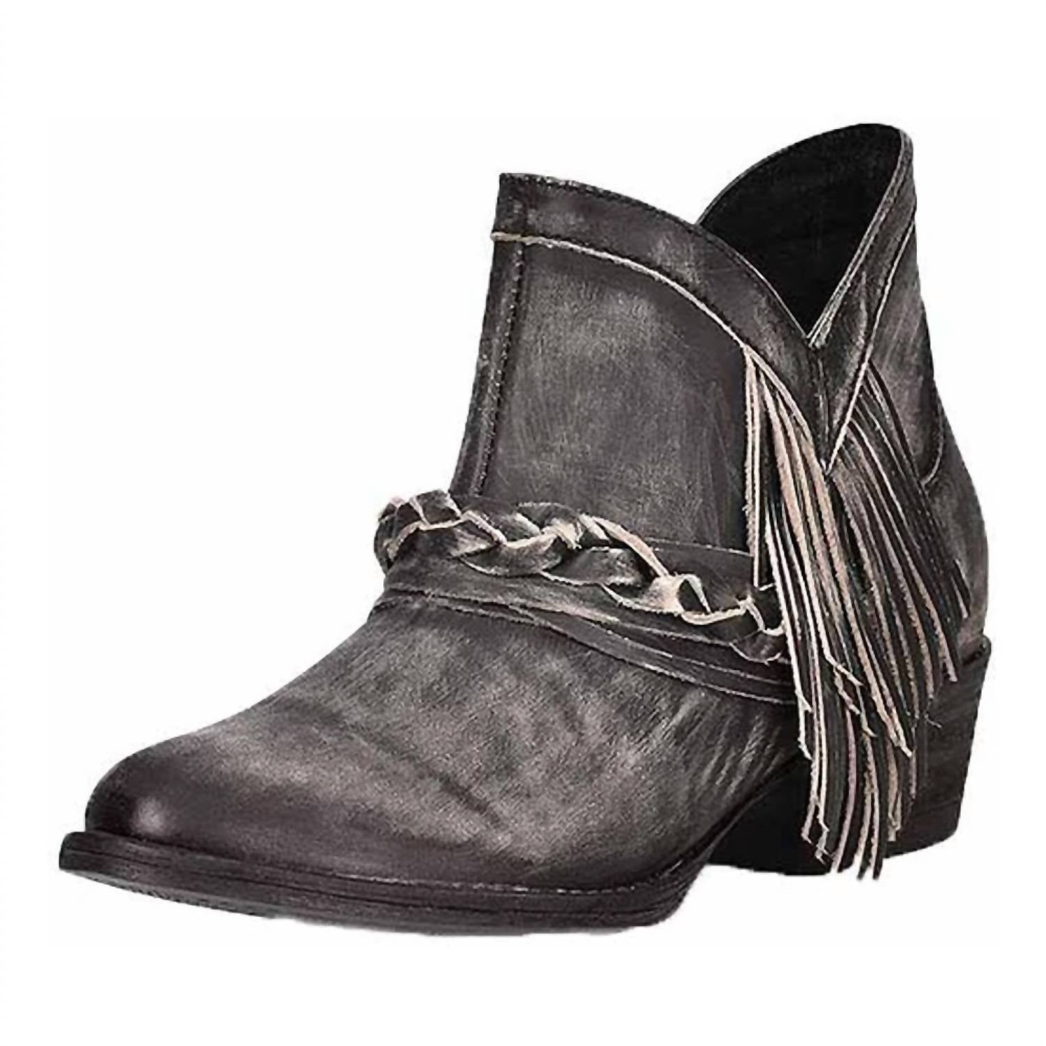 a57894db-4f92-45f9-90fa-21df73e2da22-upscale_15k-1500x1500-70 Corral - Women's Zipper & Woven Round Toe Bootie - Image 1