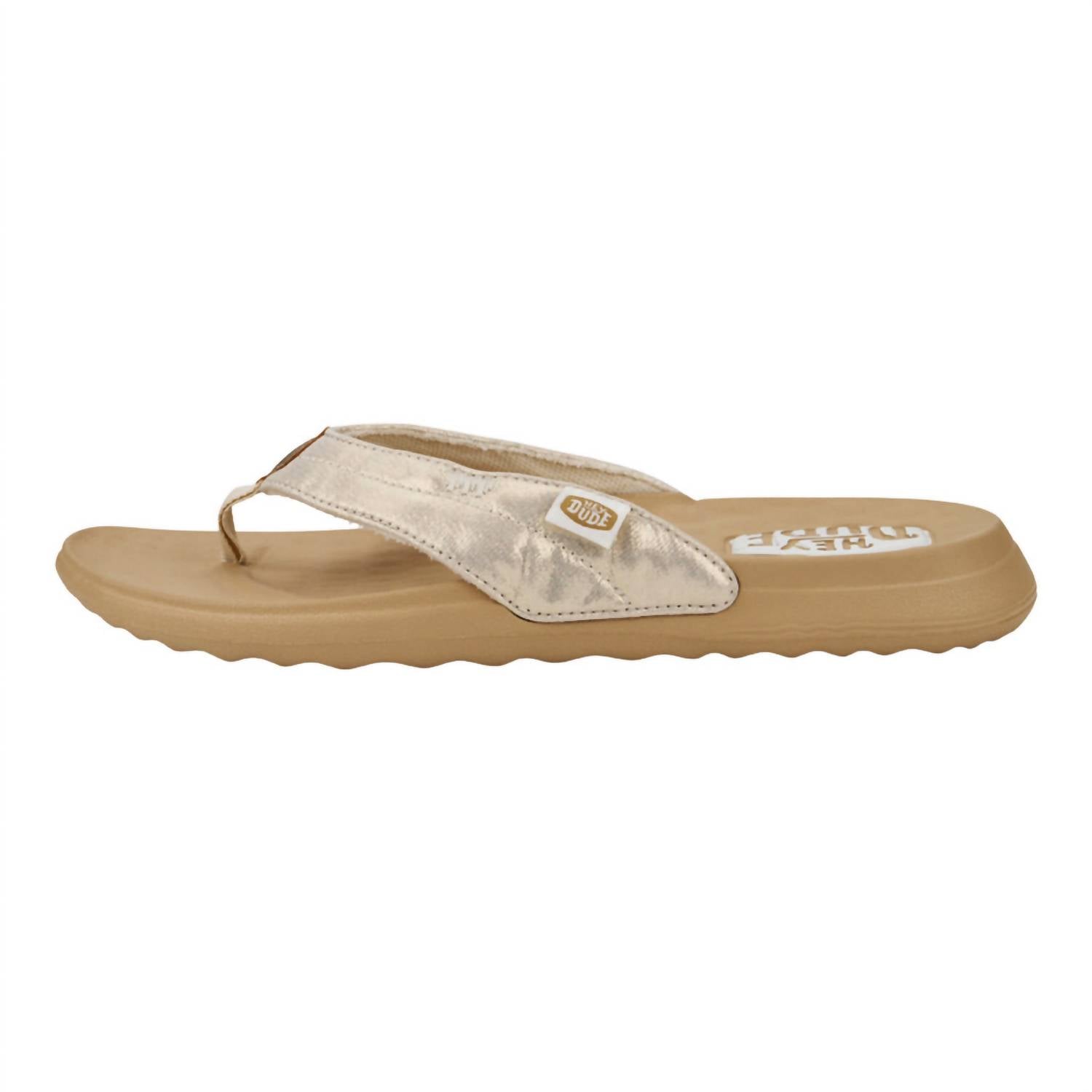 a69c0d81-d2e9-4f57-9a10-5b4198f6a166-upscale_15k-1500x1500-70 Hey Dude - Women's Christi Flip Flop Sandals - Image 1
