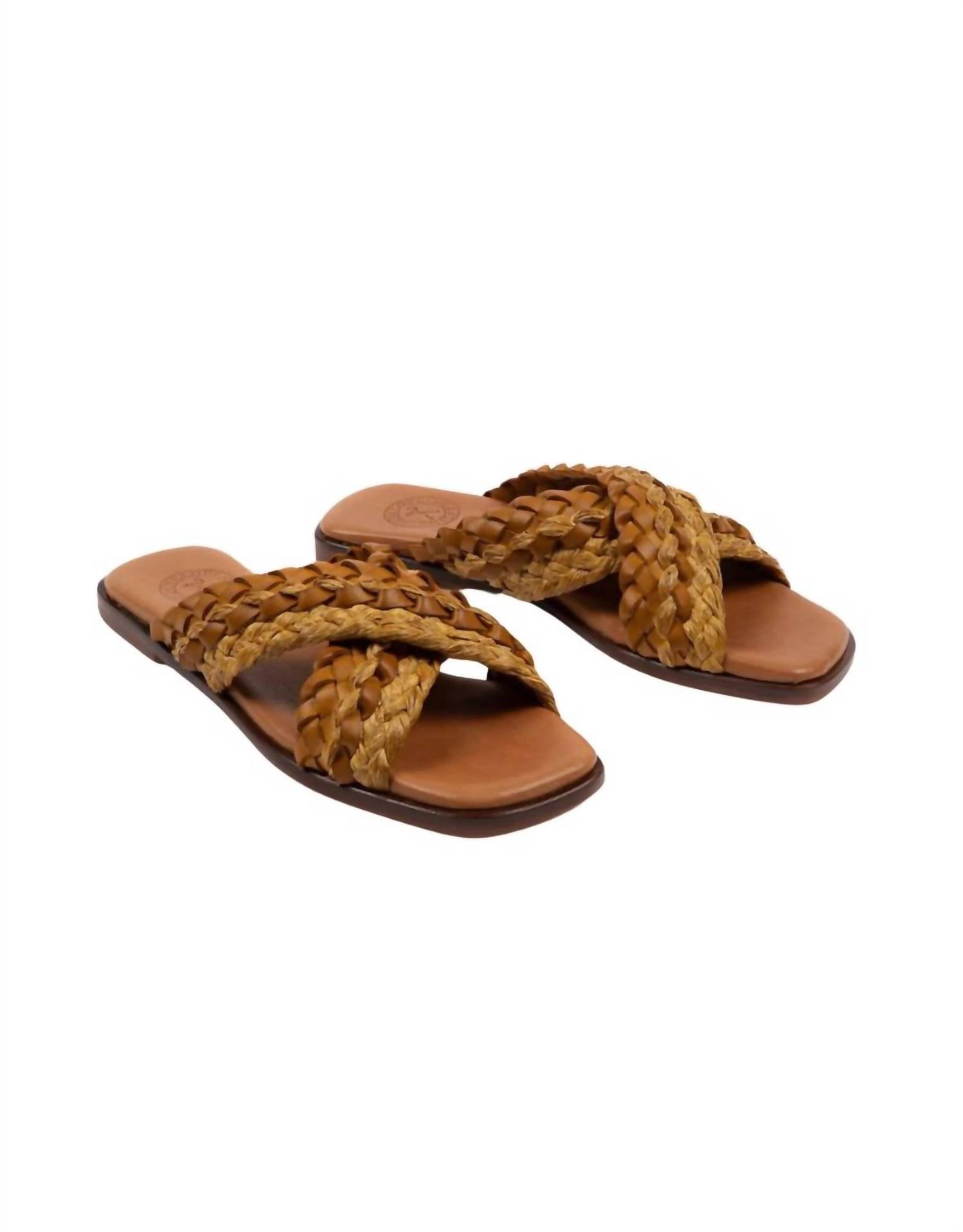 a71d172e-dd50-4a39-bce2-92a82fd5a013-upscale_15k-1500x1500-70 Penelope Chilvers - Women's Majete Braided Raffia Sandals - Image 1