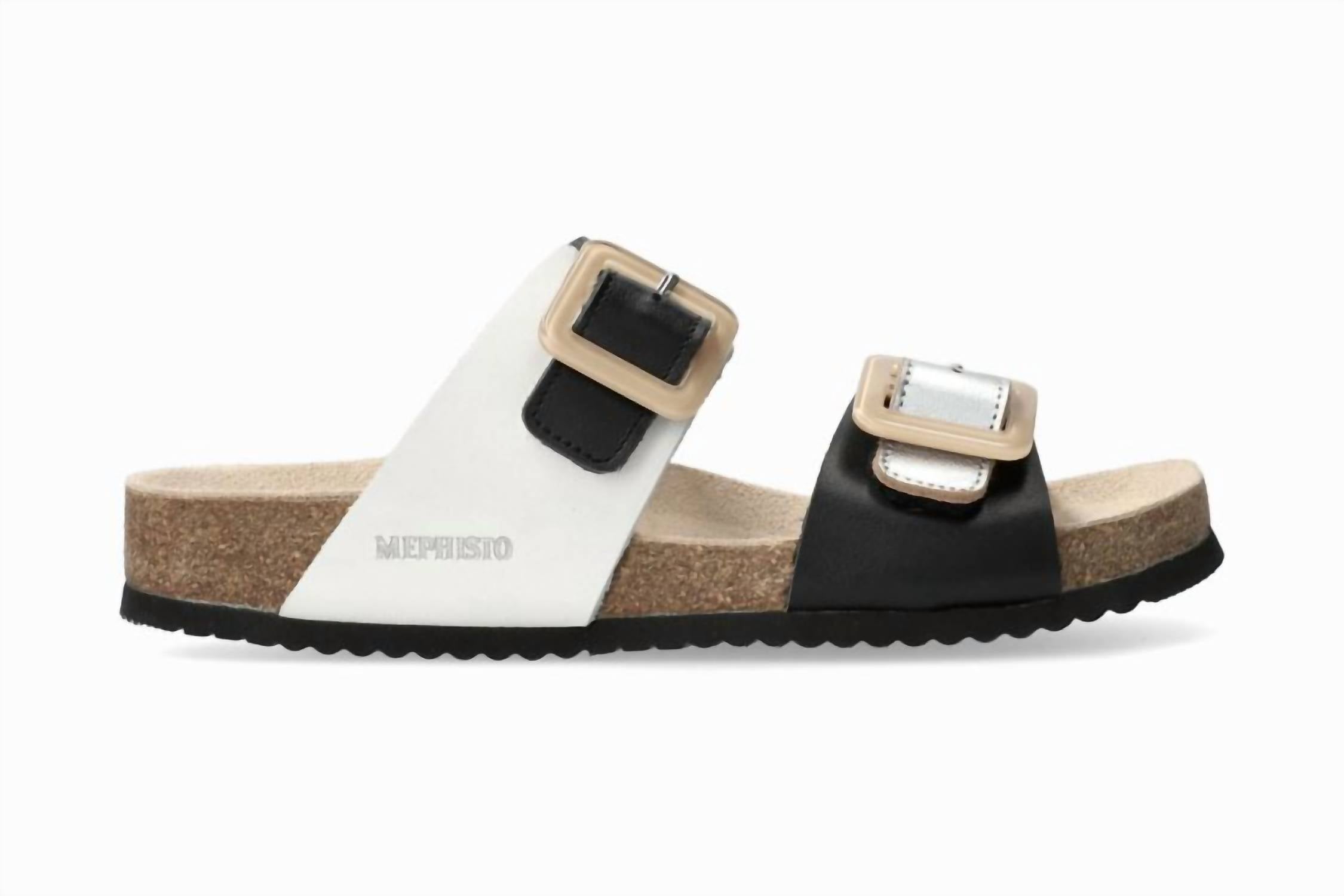 aab423ac-c484-453d-ad71-713494918e10-upscale_15k-1500x1500-70 Mephisto - Women's Madison Lucite Buckle Slide Sandal - Image 1