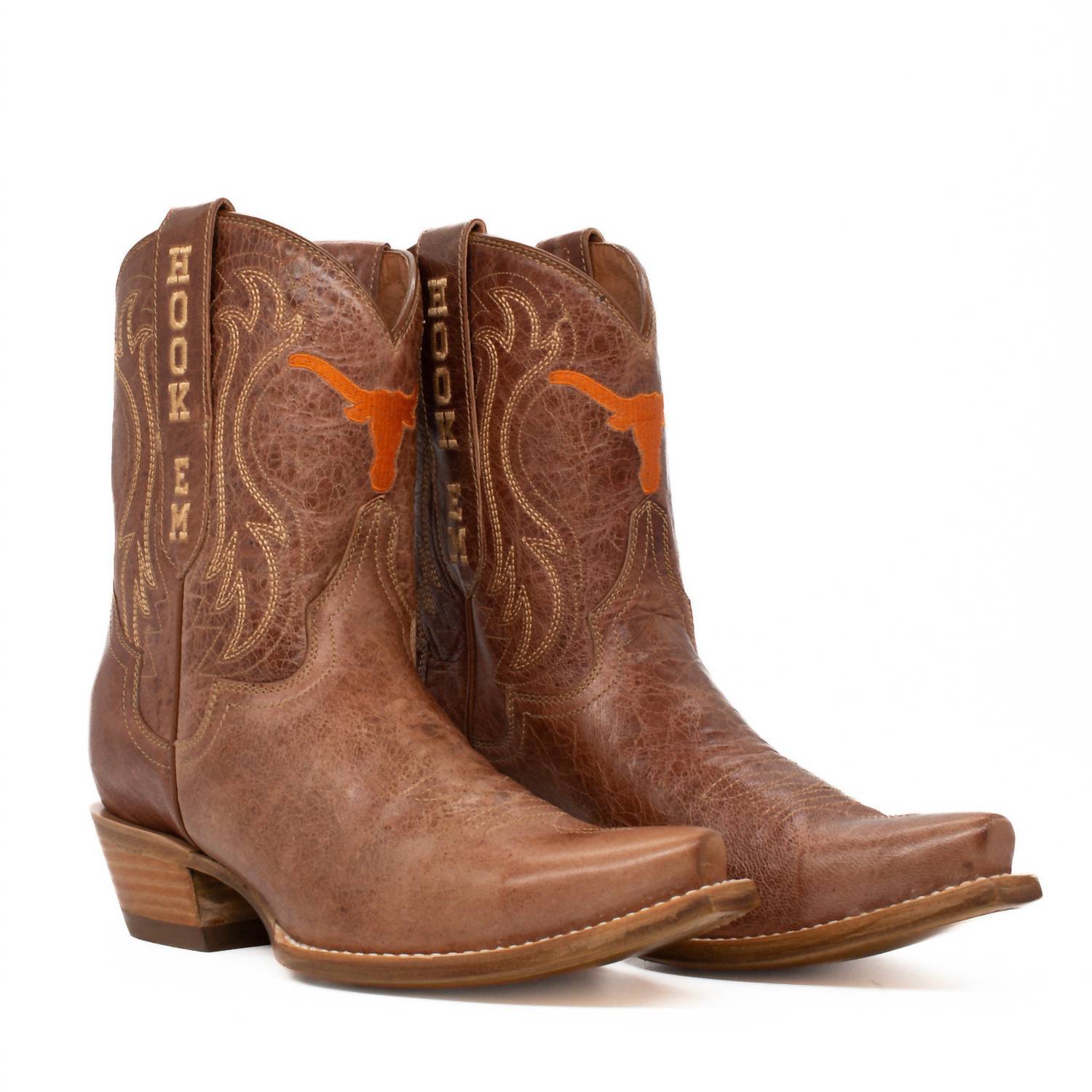 b067196e-d865-4b89-8048-303bea97ce33-upscale_15k-1500x1500-70 Gameday Boots - Women's Shorty Western Texas Longhorns Boots - Image 1